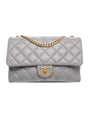 Small Pillow Crush Flap Bag