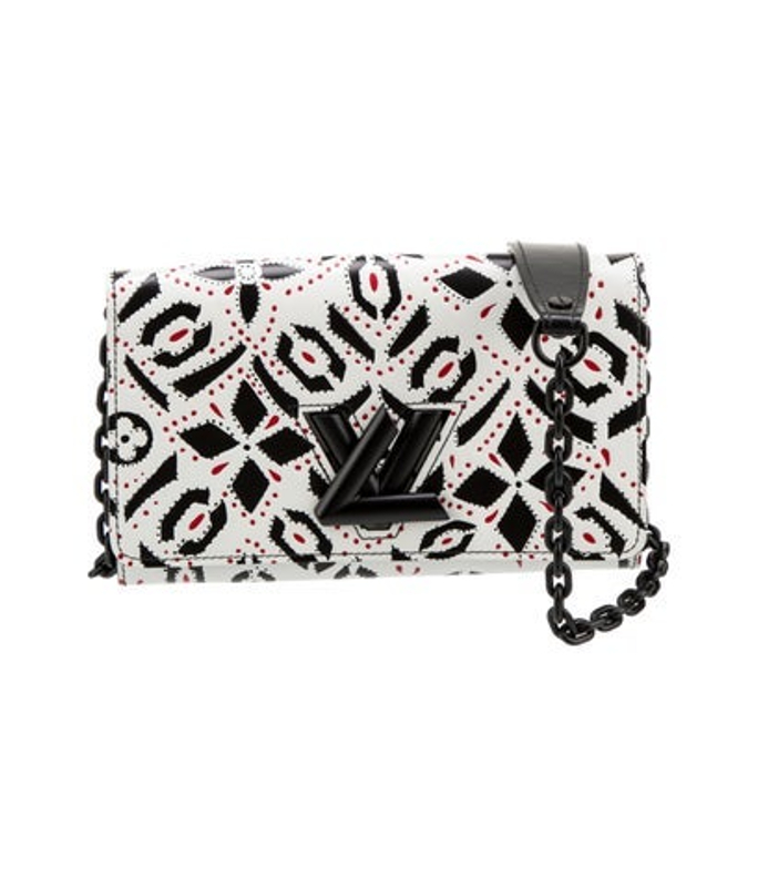 Louis Vuitton Vuitton Leather Twist Wallet On Chain