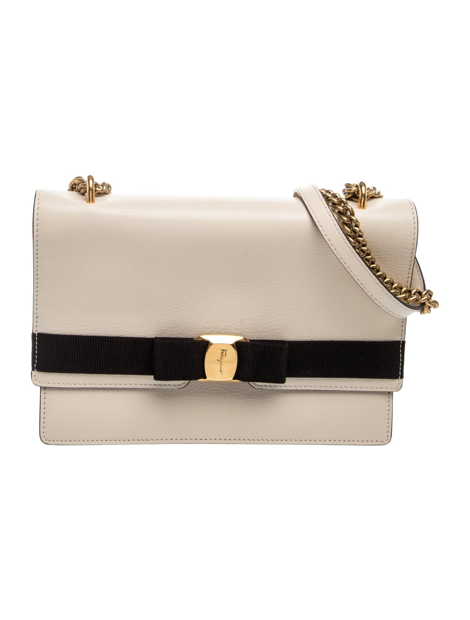 Ferragamo Leather Shoulder Bag