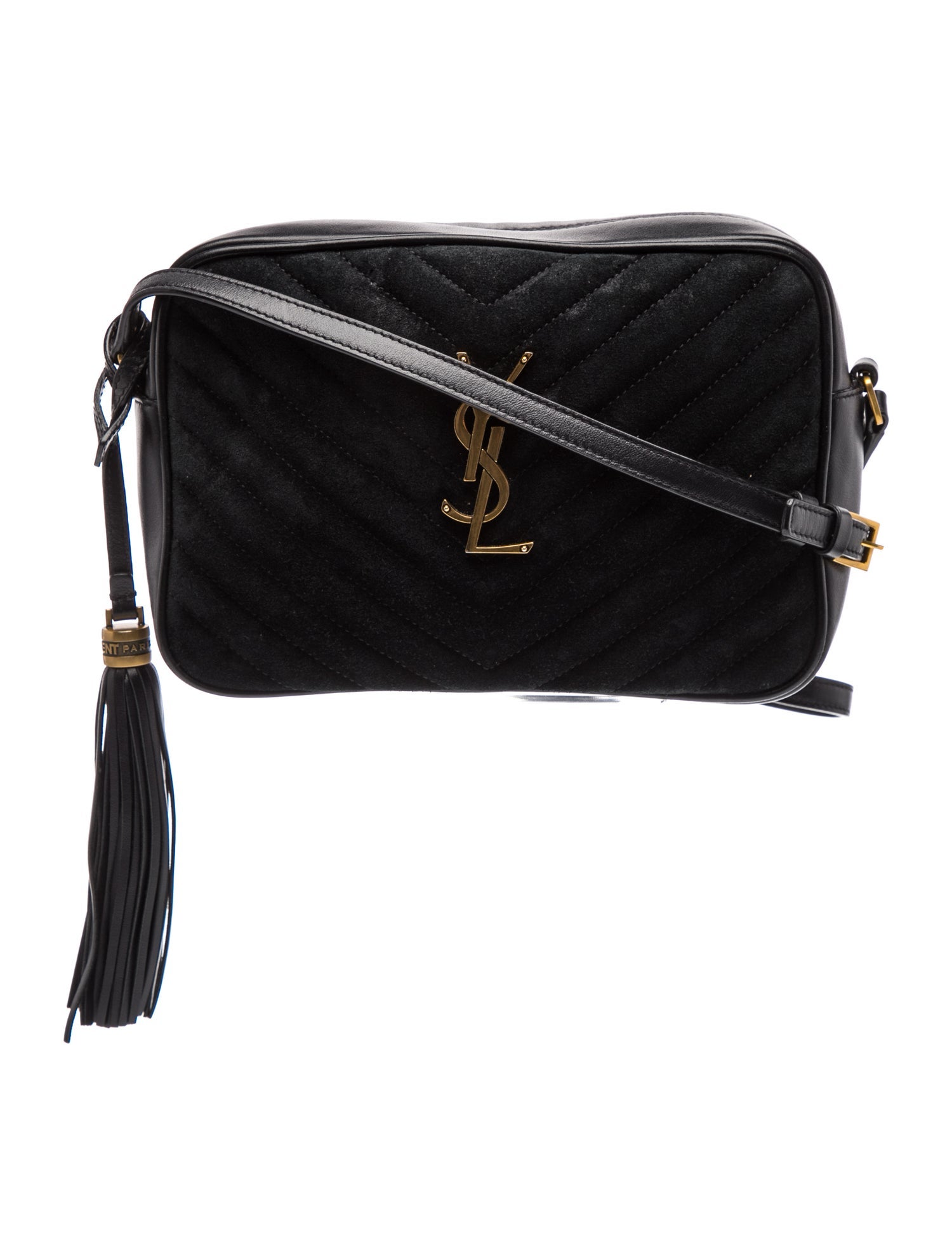 Suede Monogram Lou camera bag