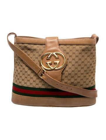 GG Canvas Shoulder Bag Vintage