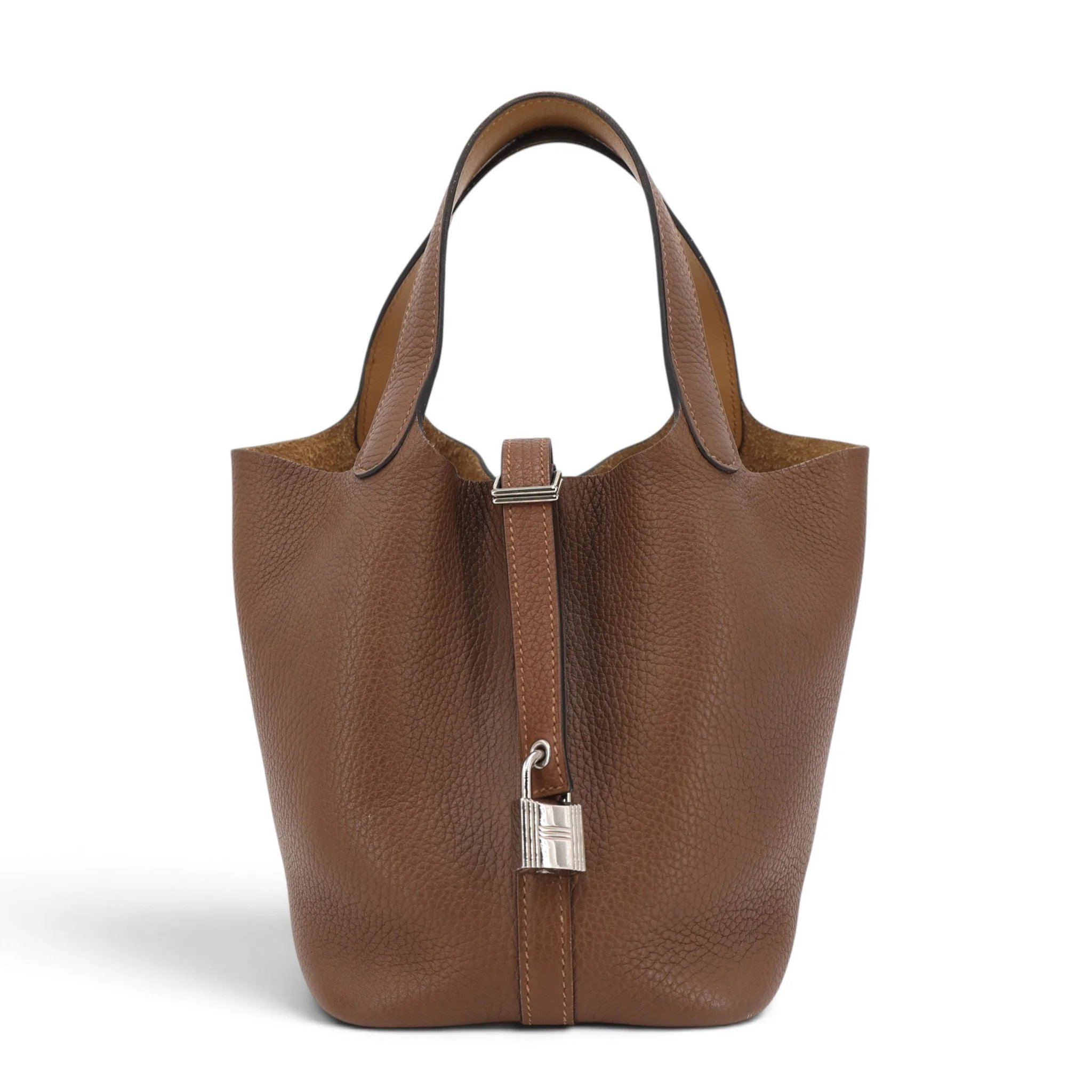 Hermes Picotin Lock PM Alezan (3G) Biscuit (4B) Clemence Palladium hardware Z (2021)