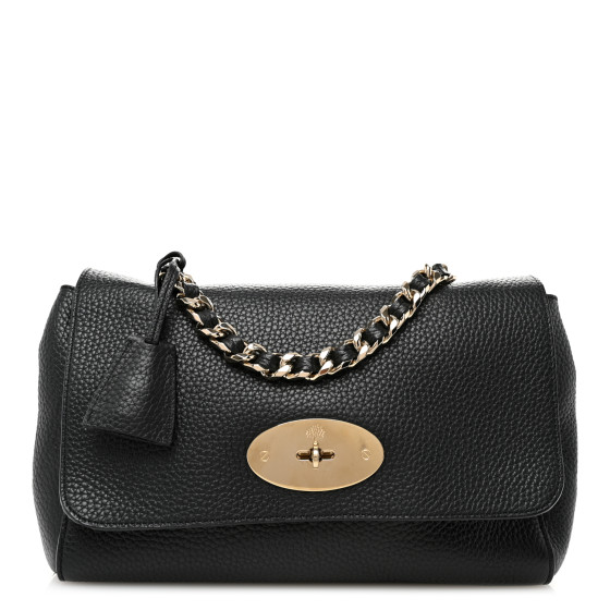 Mulberry Small Classic Grain Calfskin Medium Lily Black