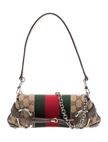 GG Canvas Horsebit Chain
