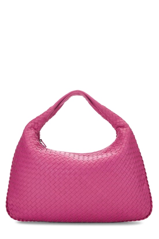 Pink Intrecciato Veneta Hobo Large