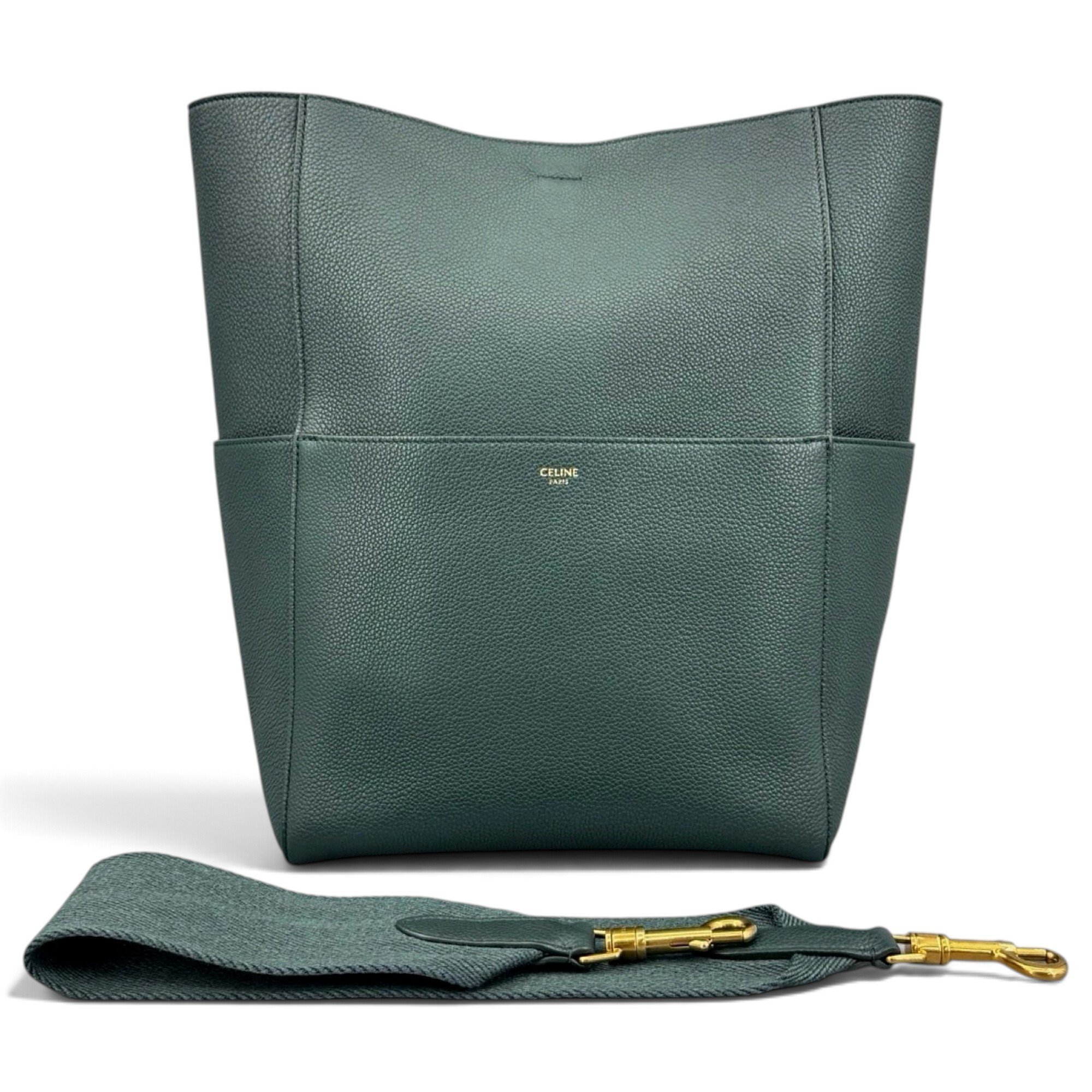 Seau Sangle leather handbag