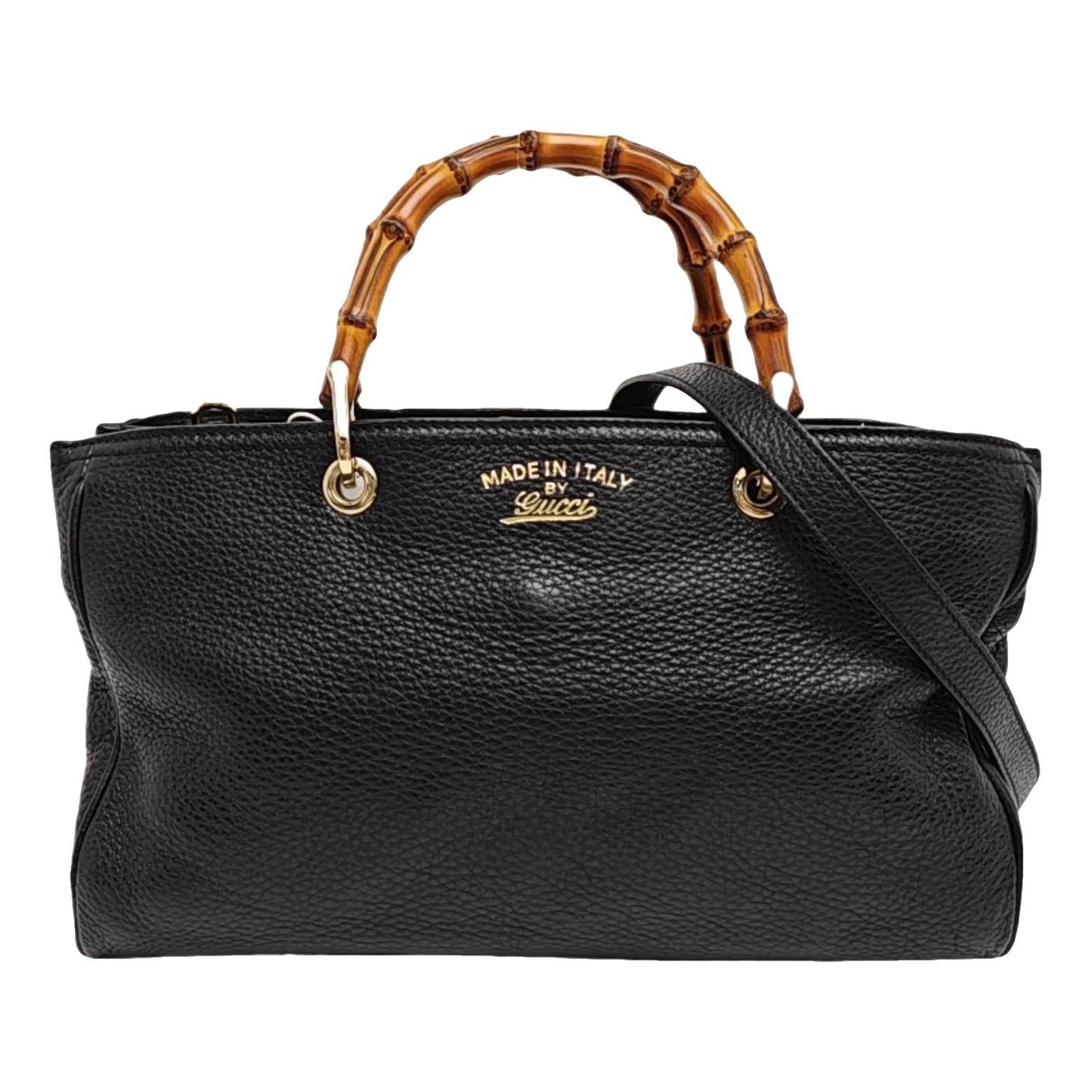 Bamboo leather handbag