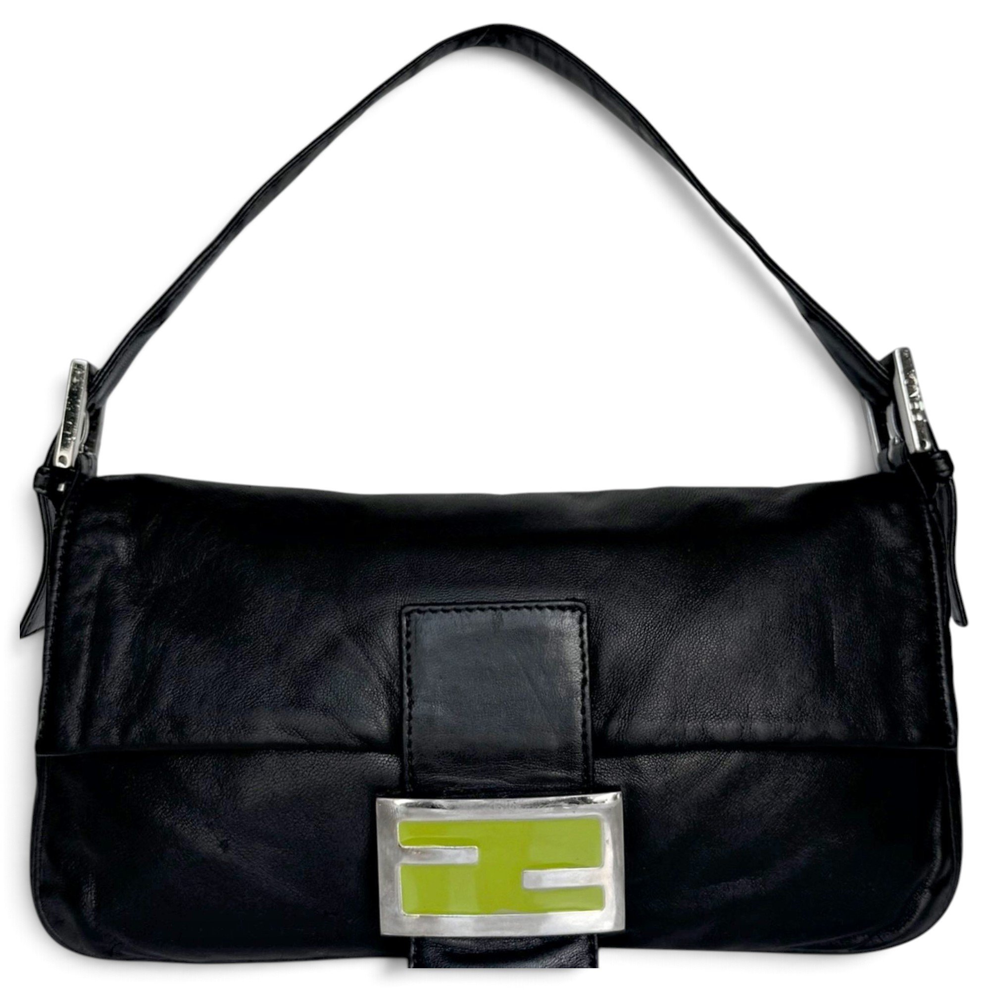 Baguette leather handbag