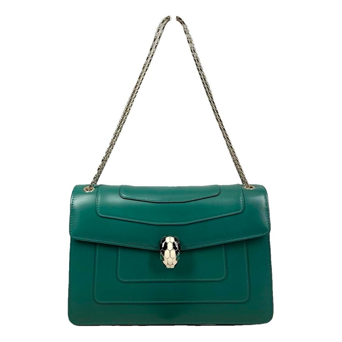 Serpenti leather handbag