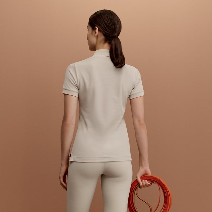 Gris Carrière Double Jeu Technical Polo
