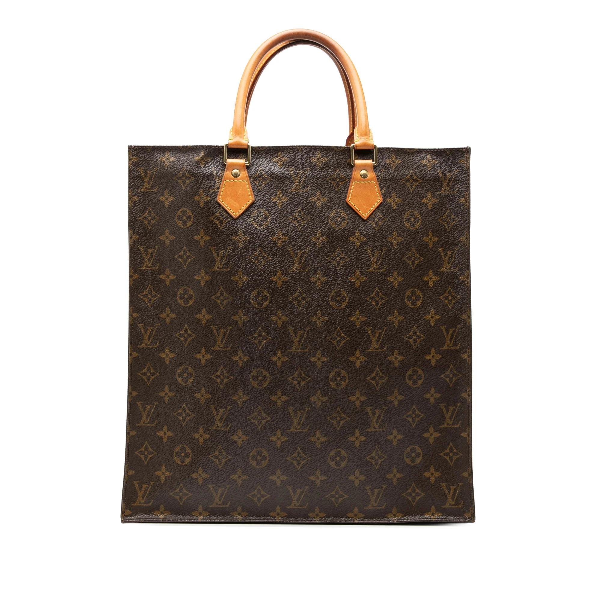 Plat leather tote