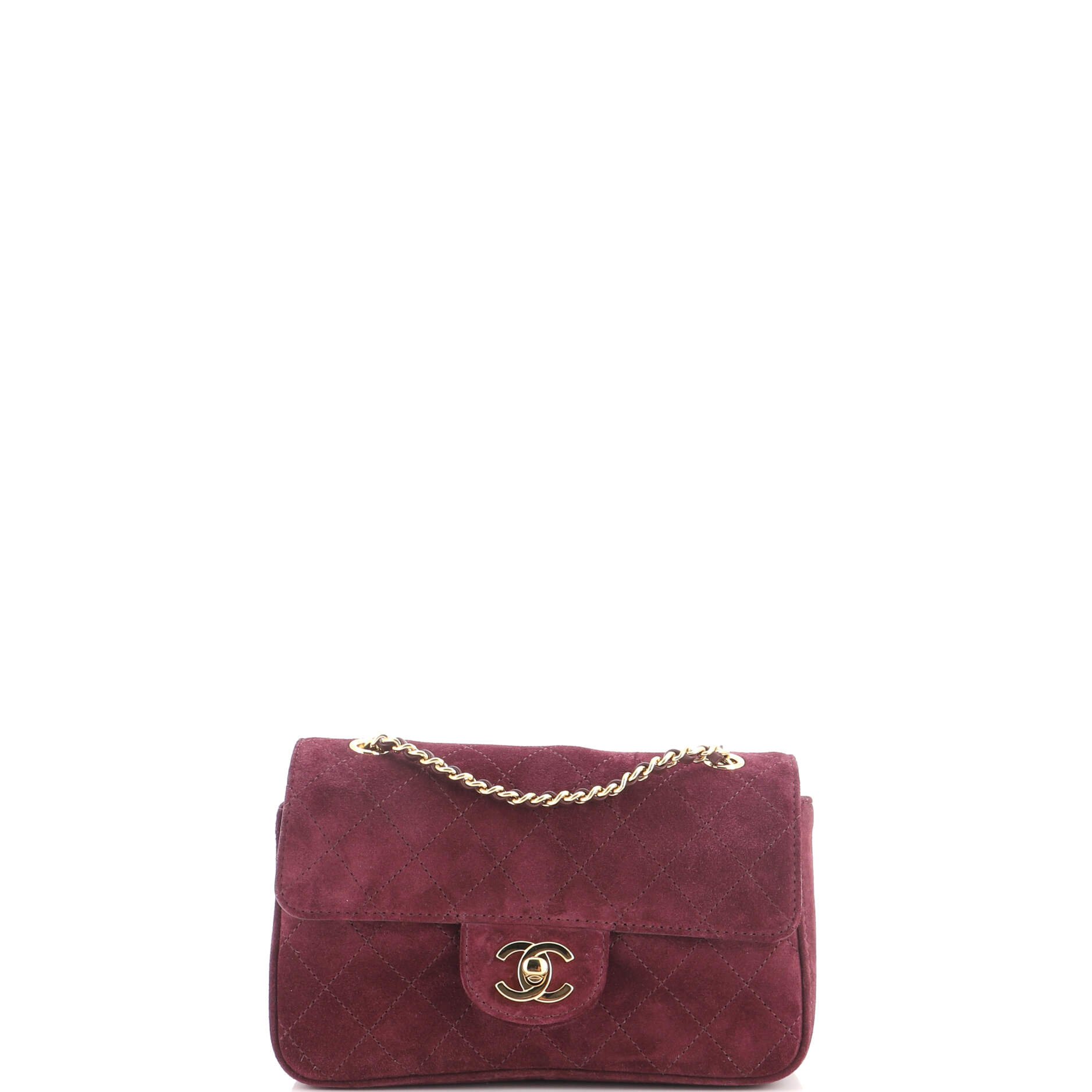 Souplissimo Maxi Flap Bag Quilted Suede Mini