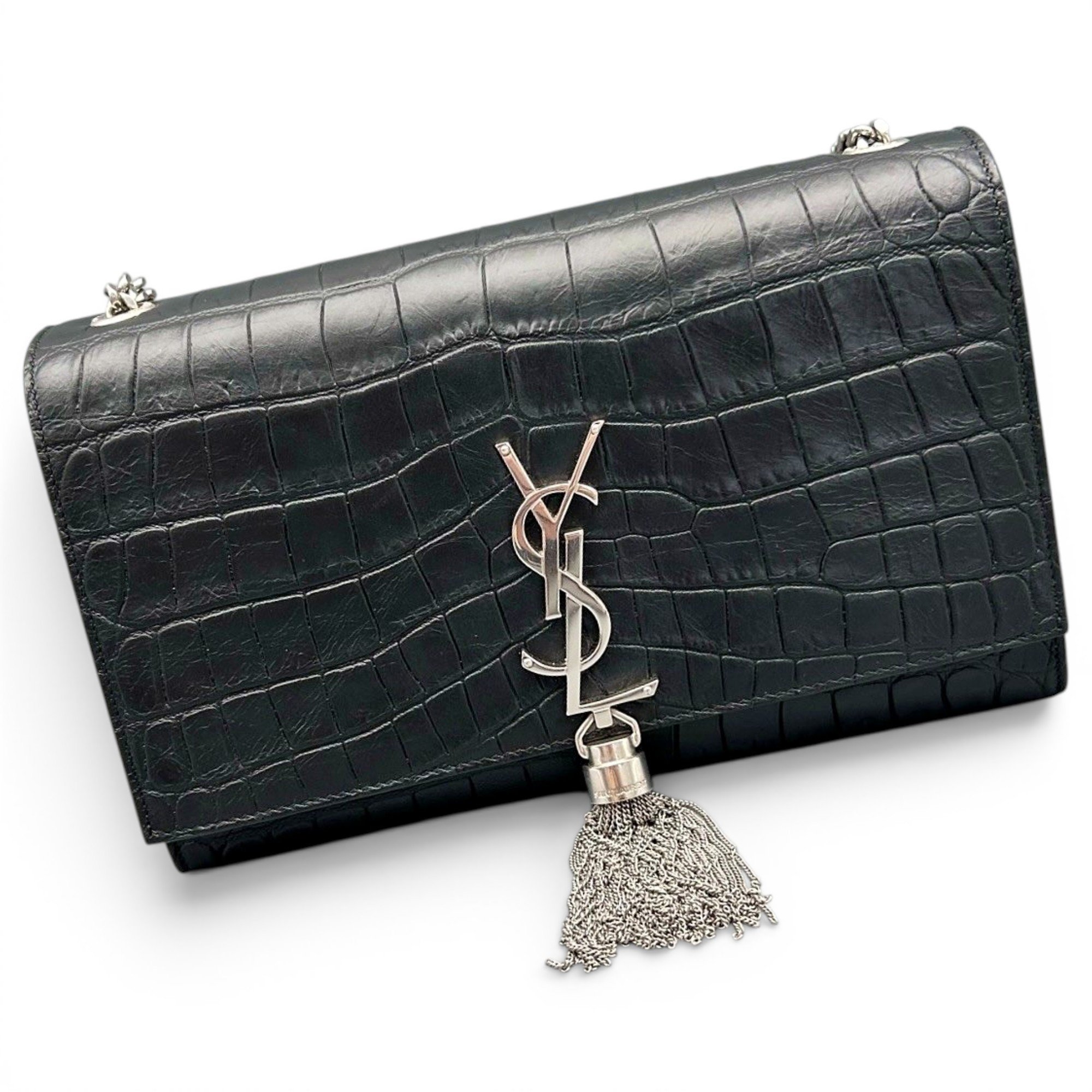 Pompom Kate leather handbag