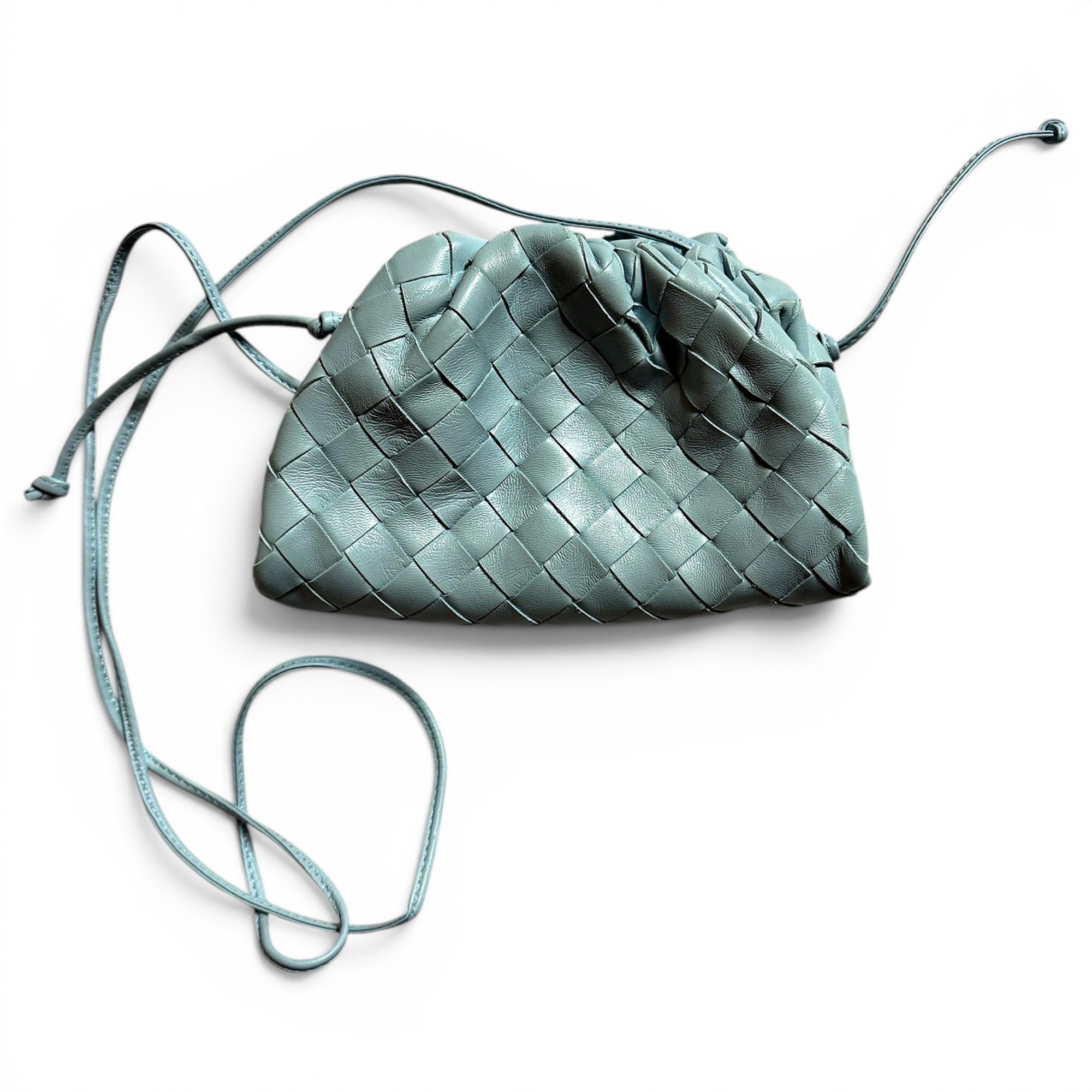 Pouch leather handbag
