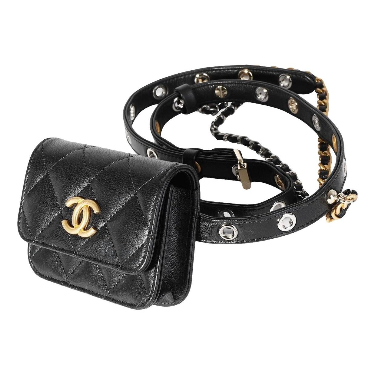 Leather clutch bag
