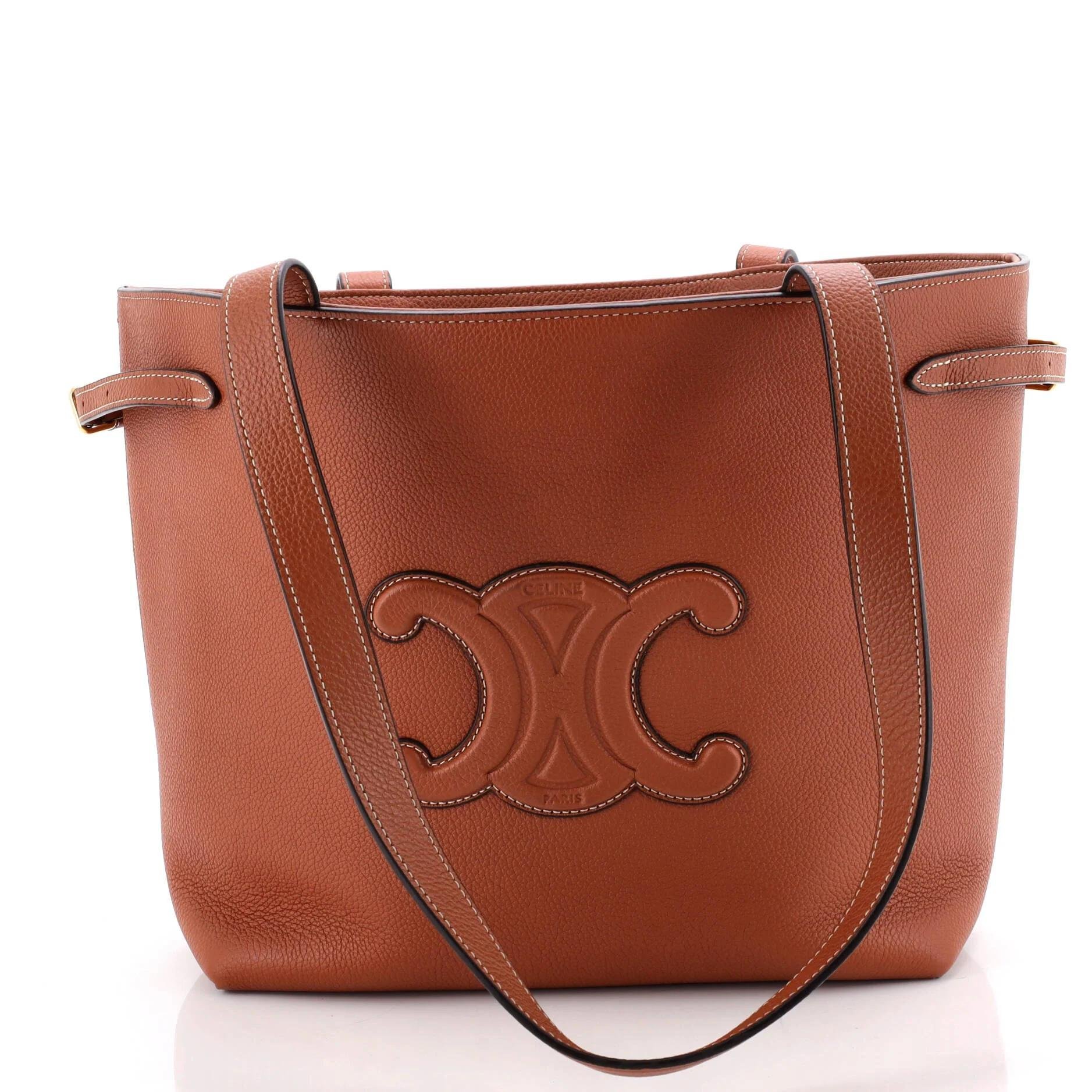 Leather tote