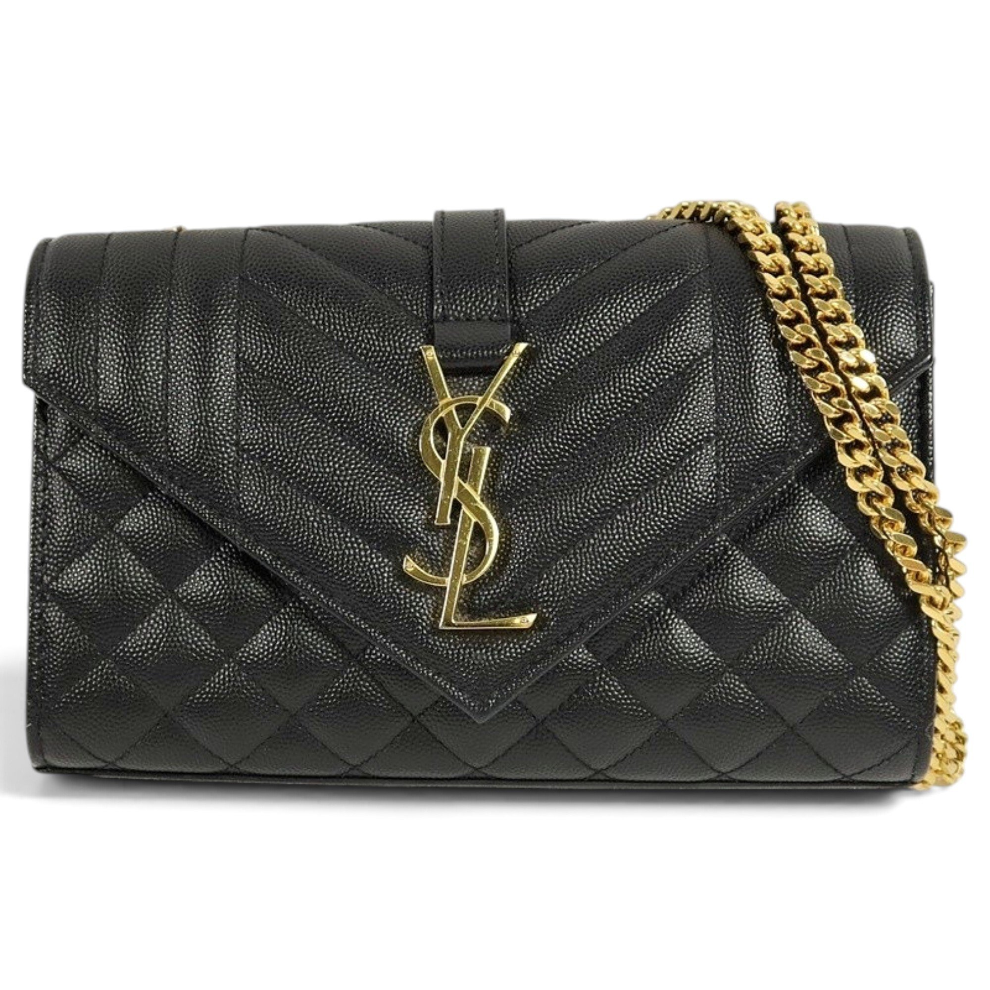 Envelope leather handbag
