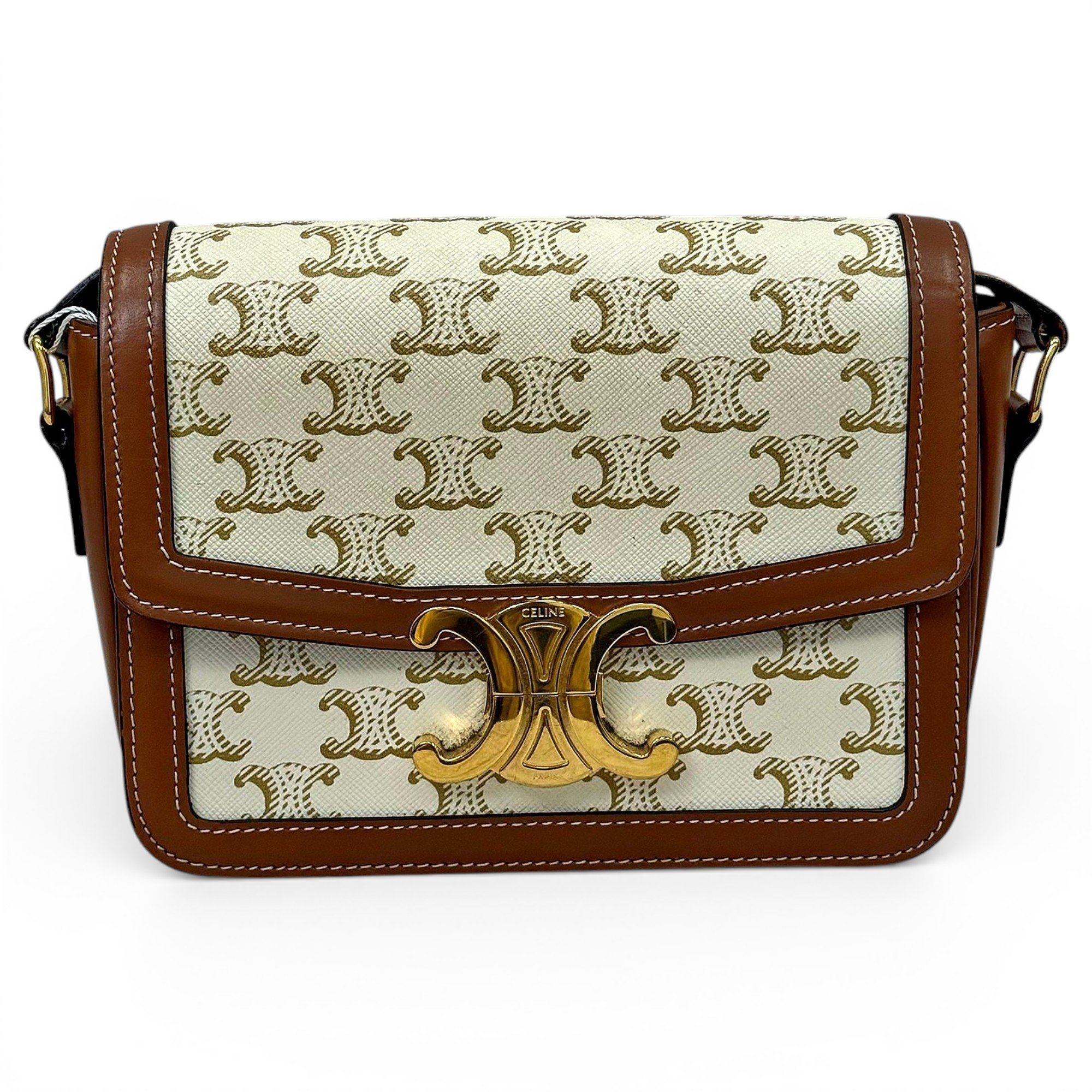 Triomphe leather handbag