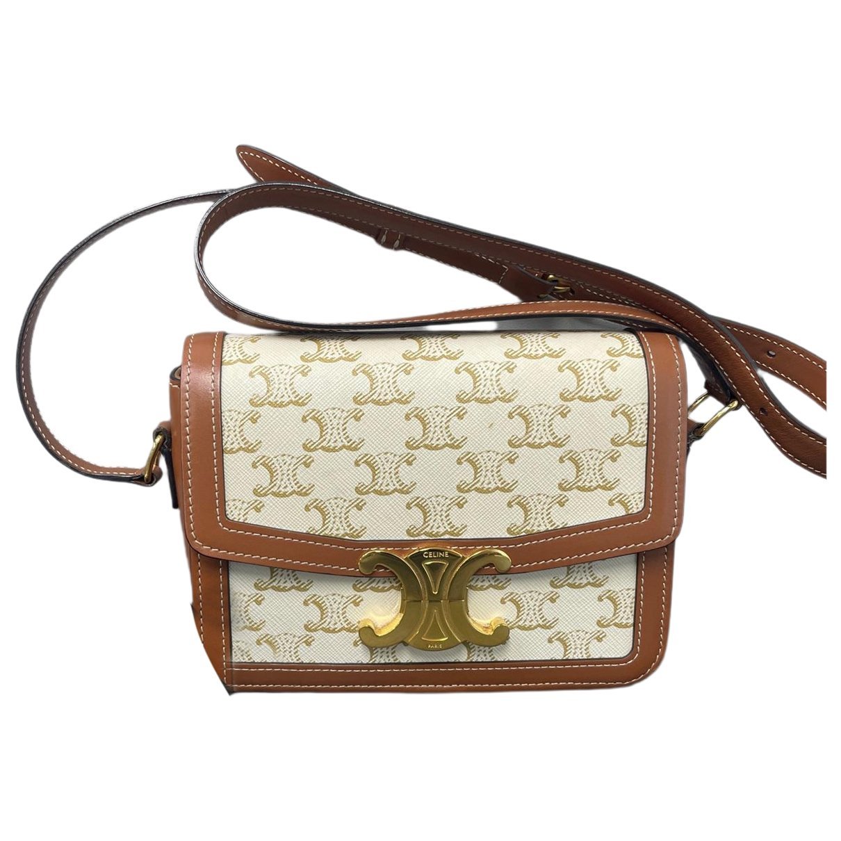 Triomphe leather handbag