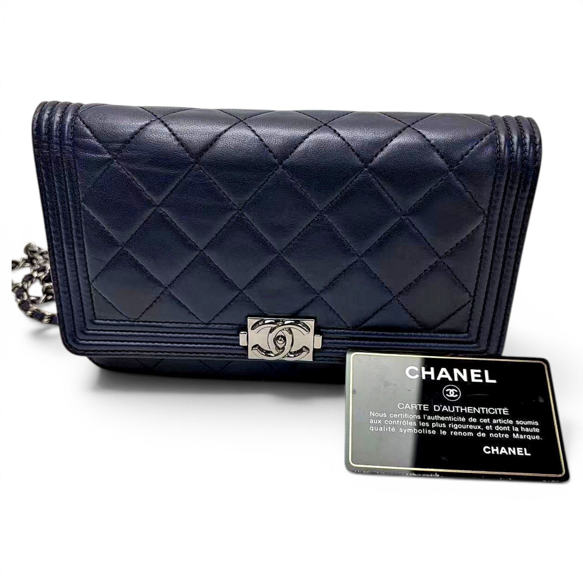 Boy leather crossbody bag