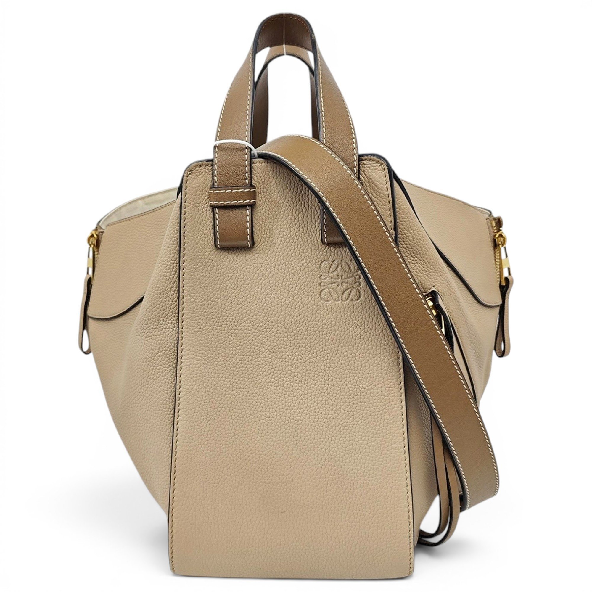 Hammock leather handbag