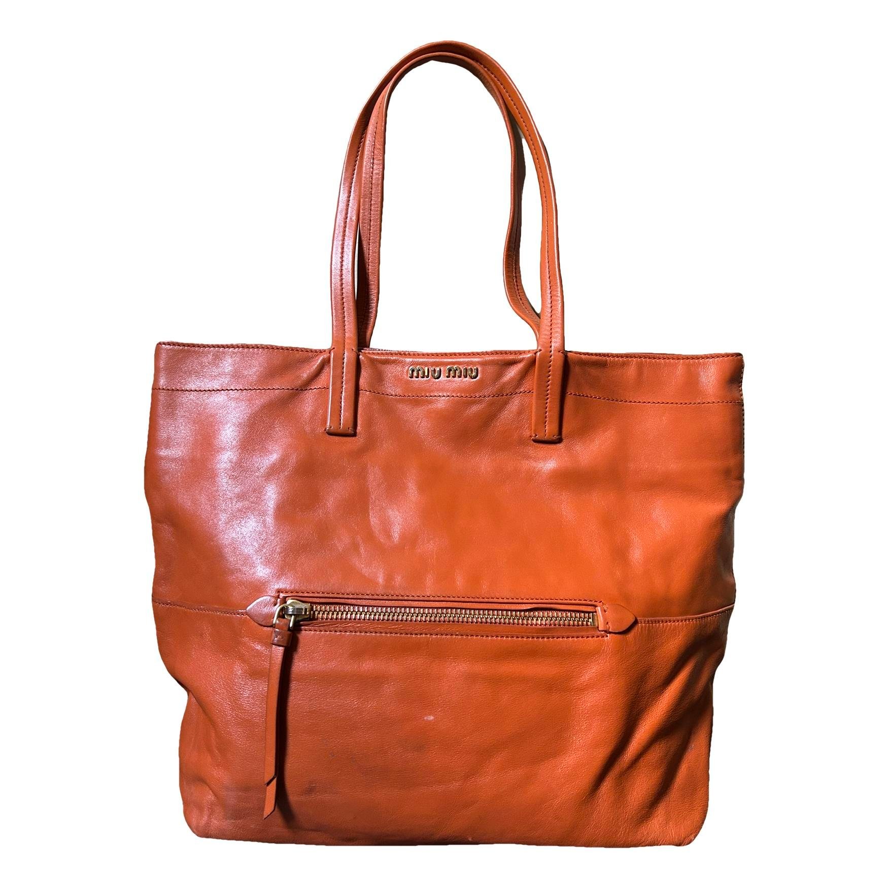 Miu Miu Leather tote