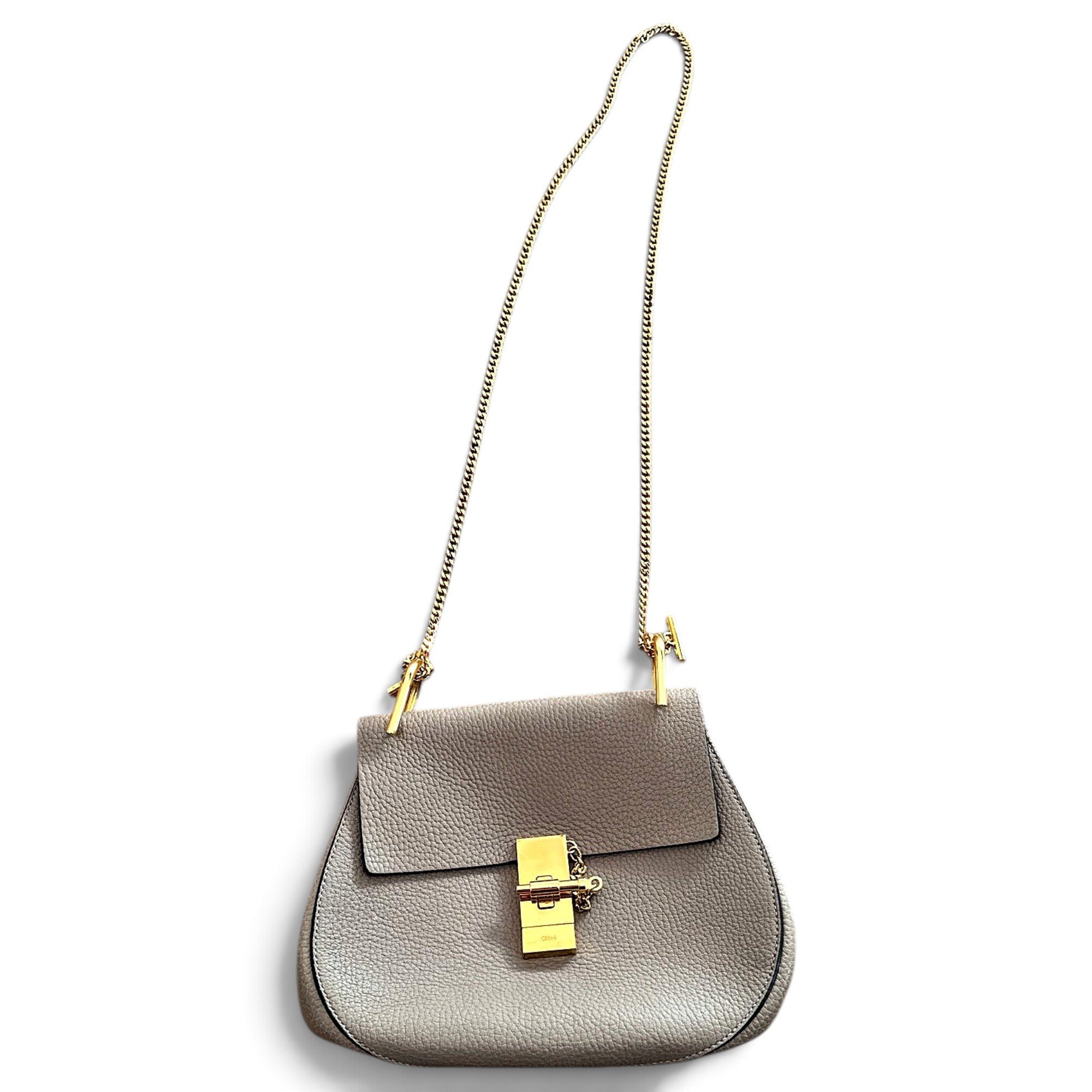 Drew leather handbag
