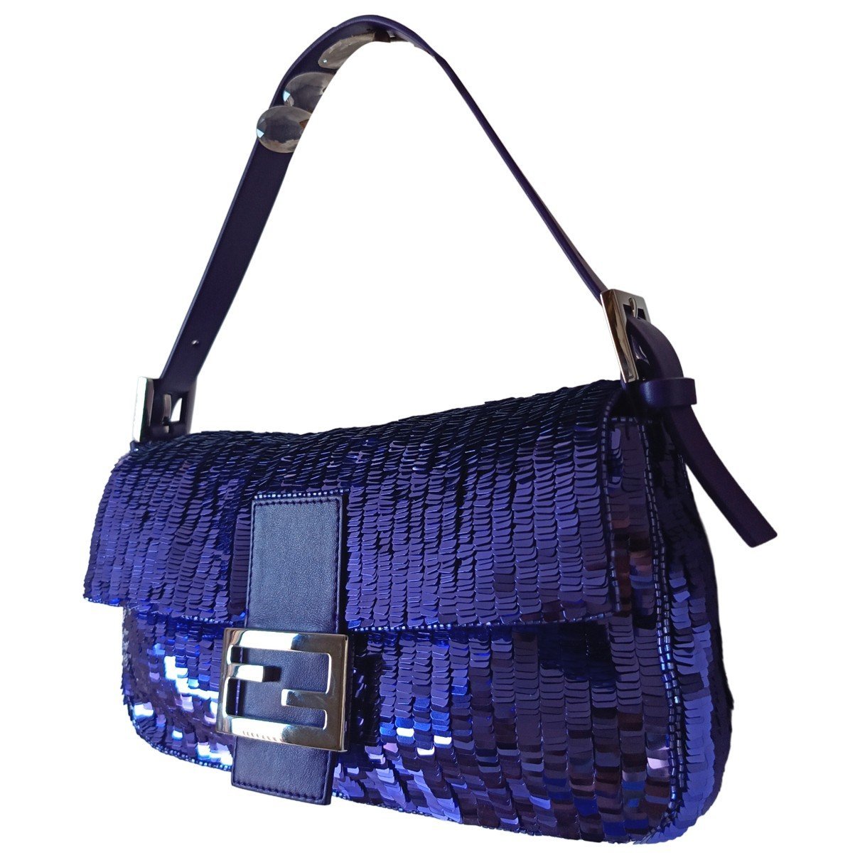 Baguette glitter handbag