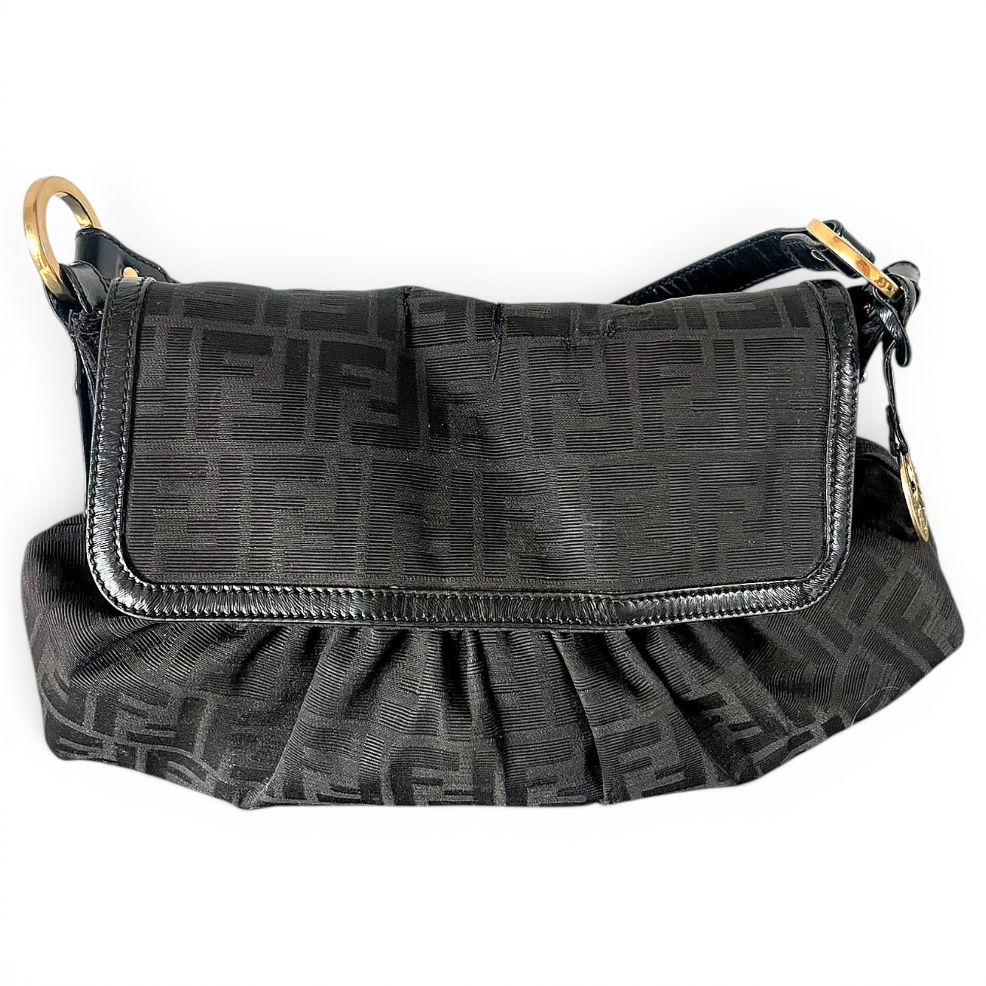 Fendi Chef linen handbag
