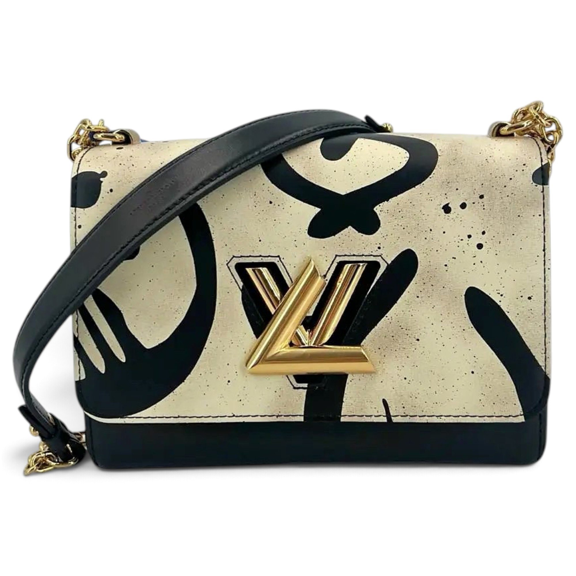 Twist leather handbag