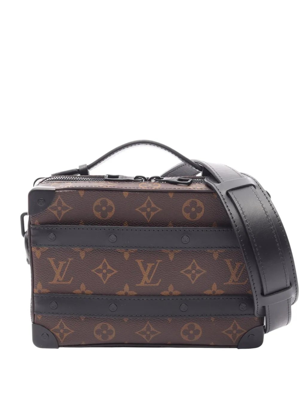2021-2026 Monogram Macassar Handle Soft Trunk satchel