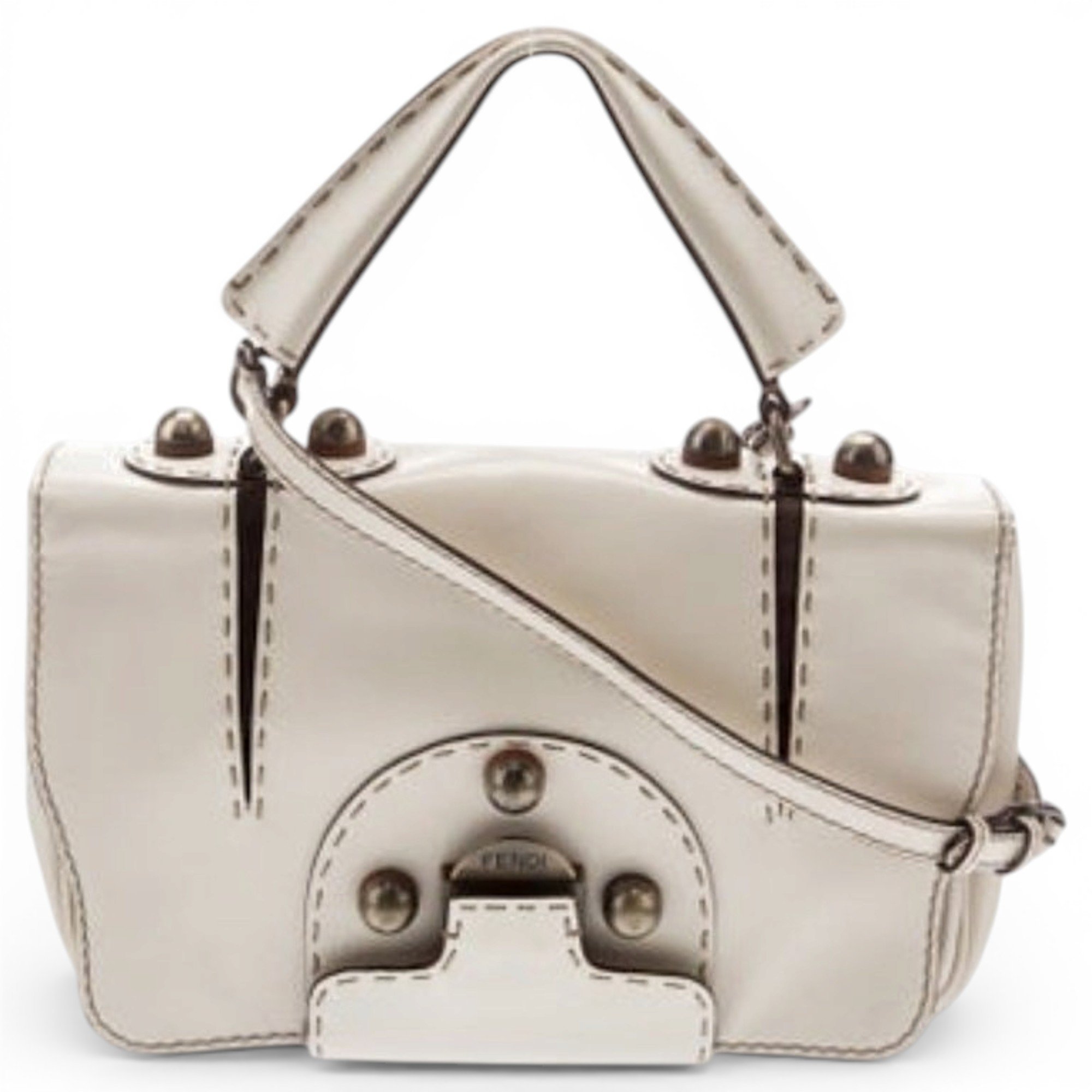 Patent leather handbag