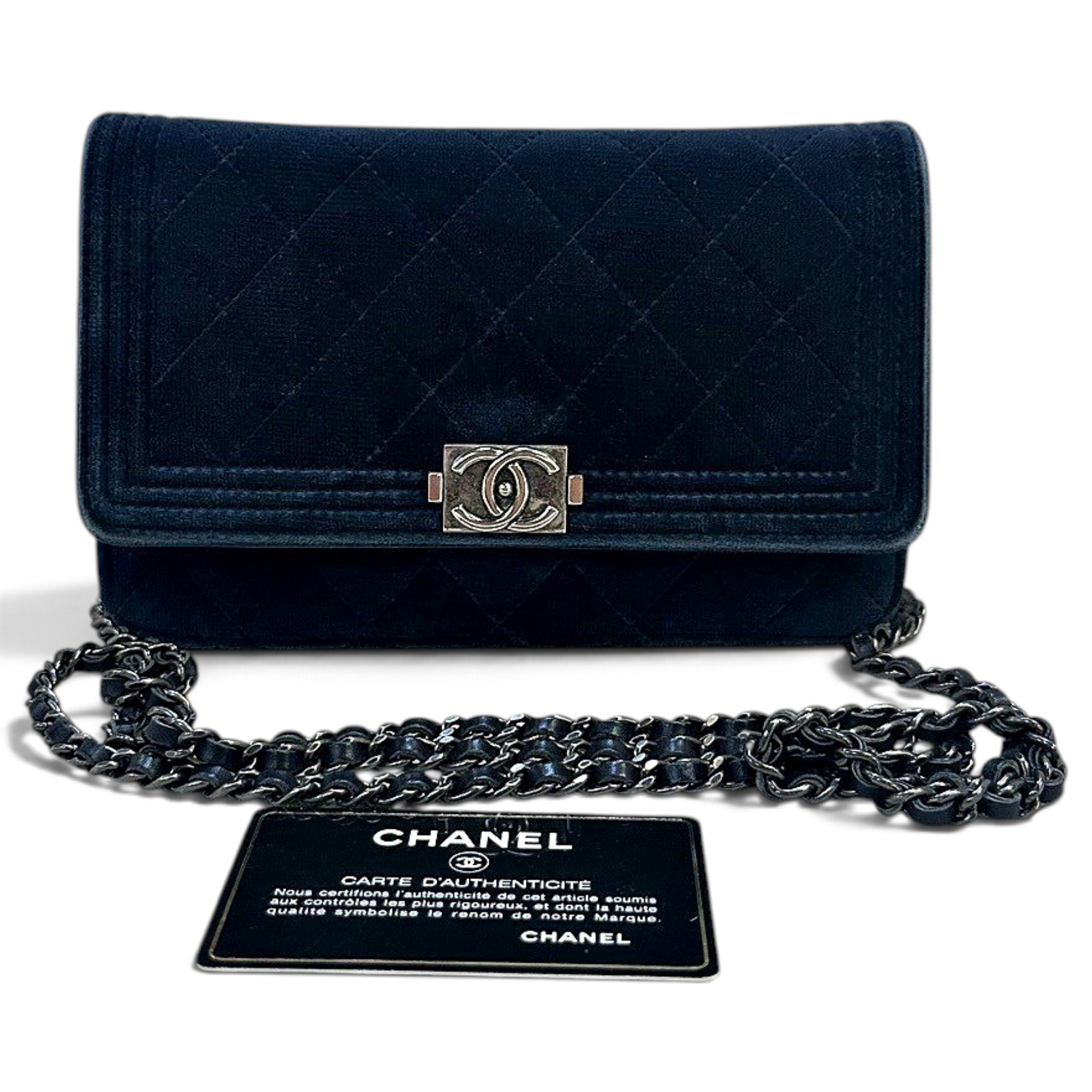 Velvet handbag