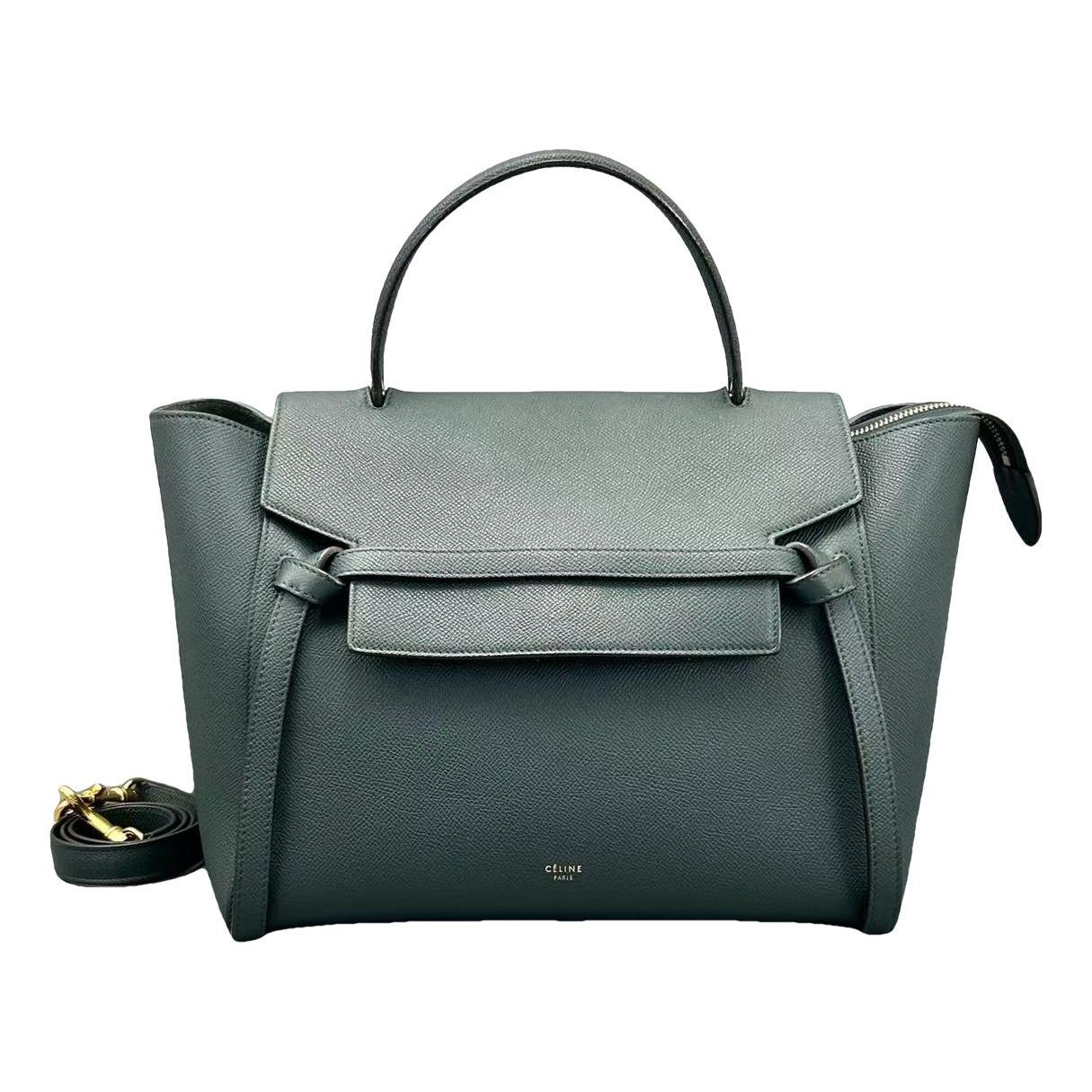 Belt leather handbag