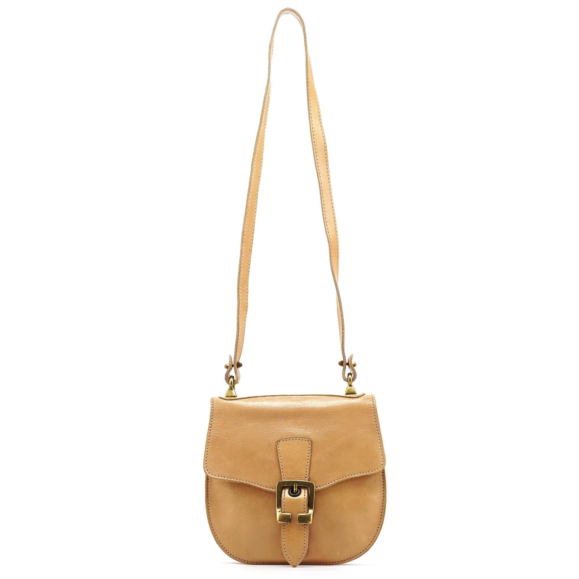 Pocket leather crossbody bag