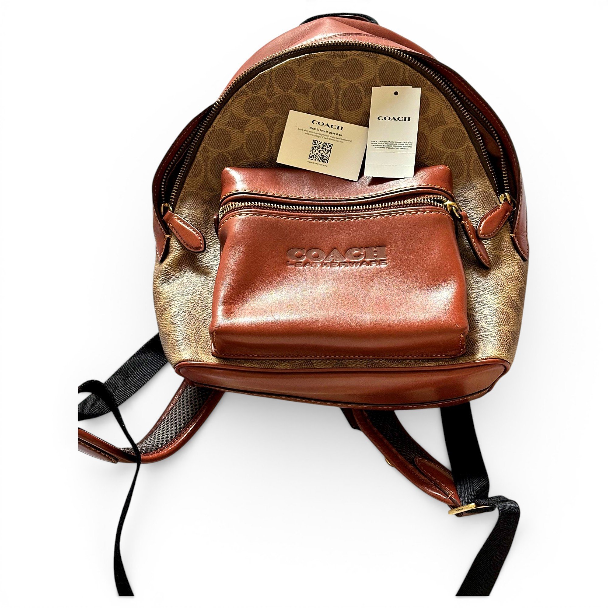 COACH コーチ リュックCampus Backpack カーフレザー 牛革 Coach Campus Brown | BagUSeek