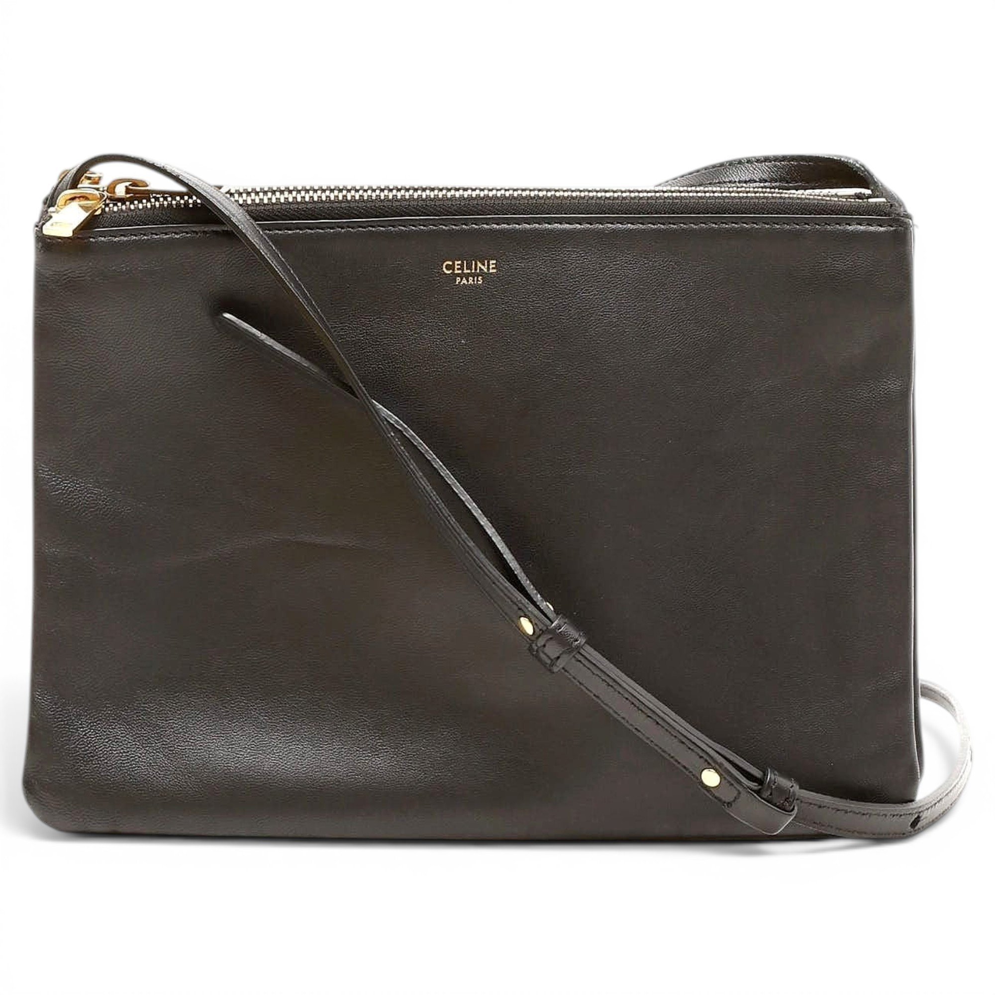 Trio leather crossbody bag