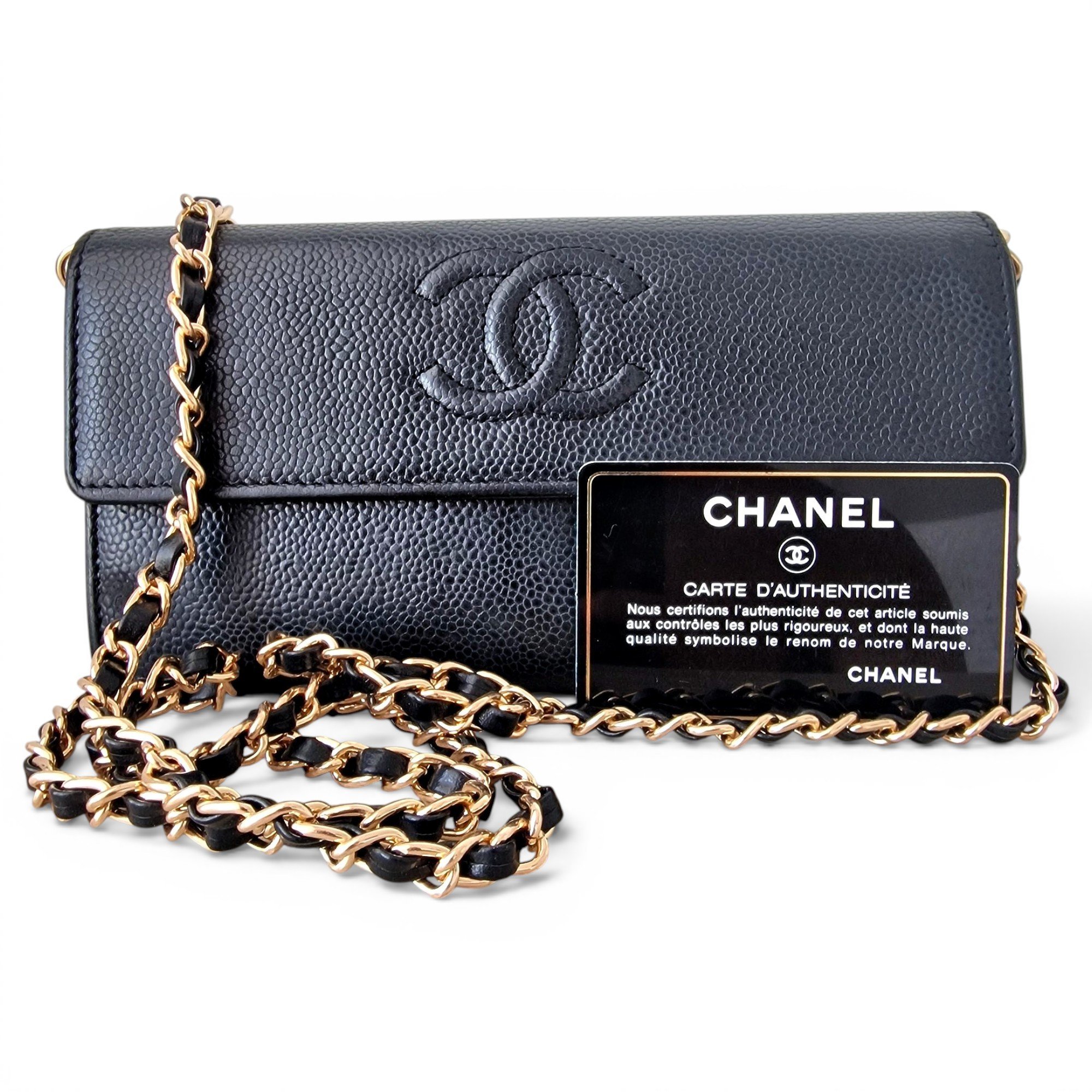Wallet On Chain Timeless/Classique leather crossbody bag