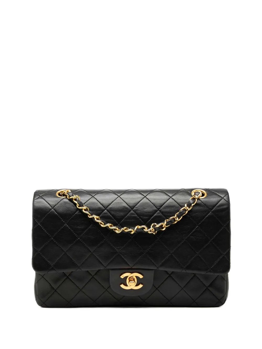 1989-1991 Medium Classic Lambskin Double Flap shoulder bag