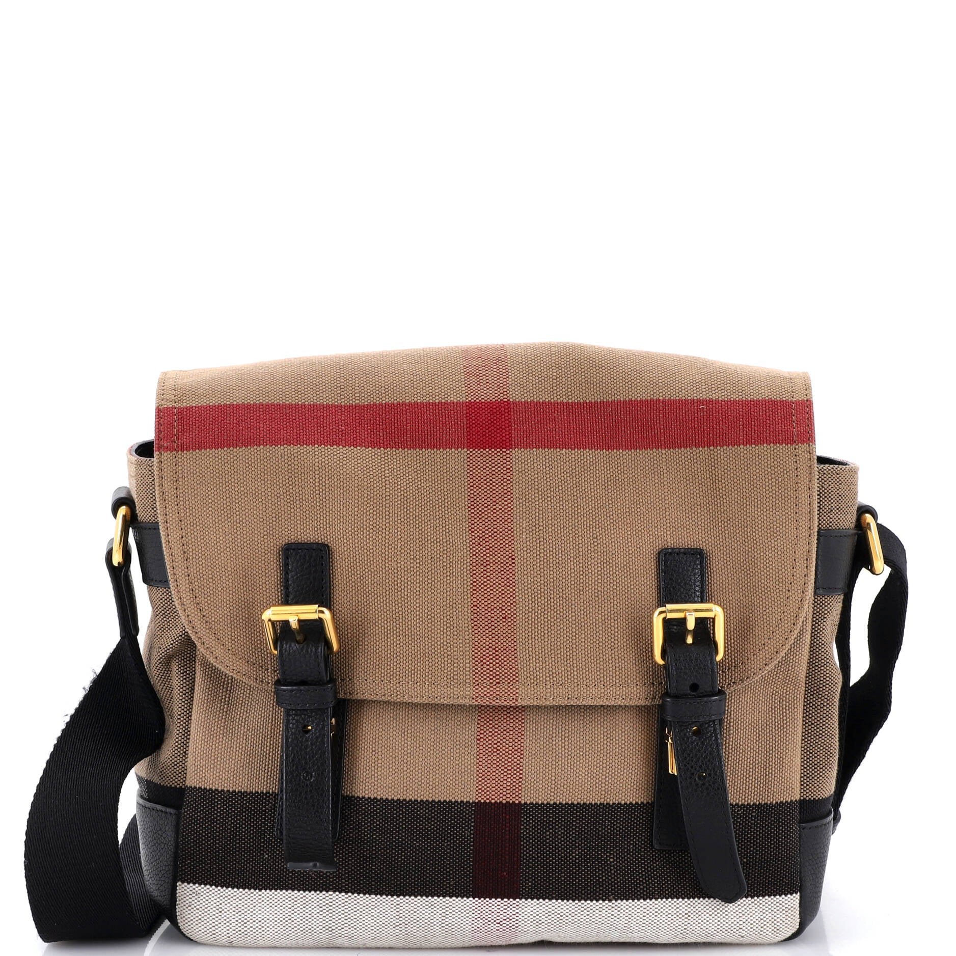 Baildon Messenger Bag House Check Canvas Medium