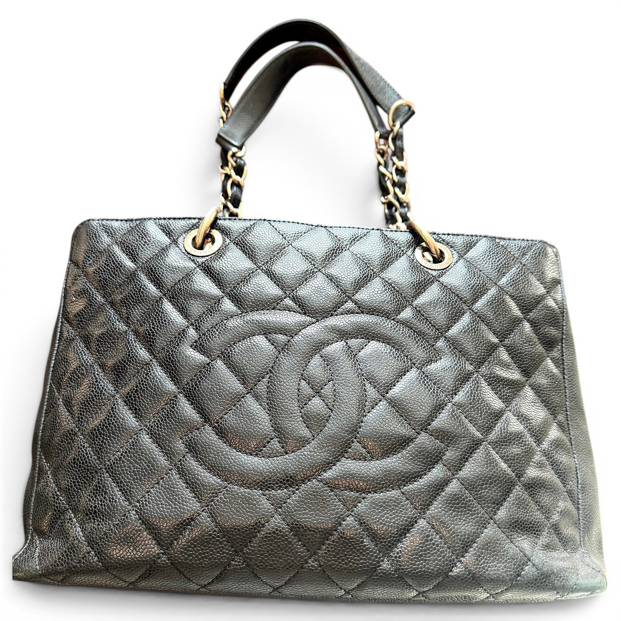 Grand shopping leather tote