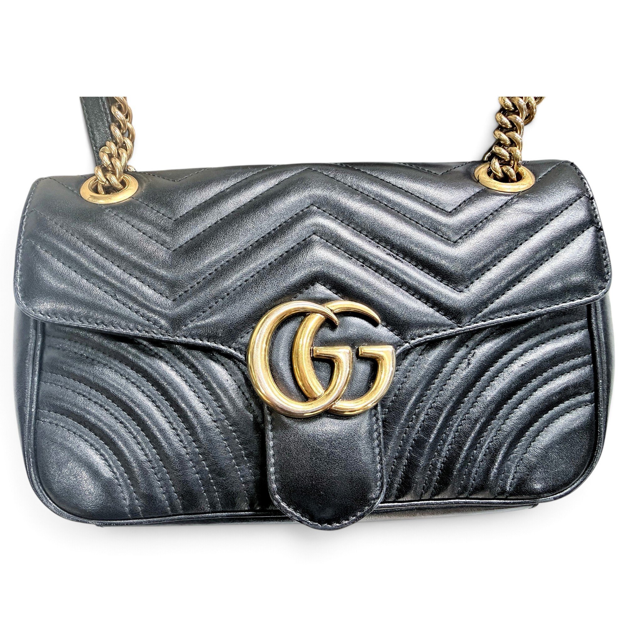 GG Marmont Flap leather handbag