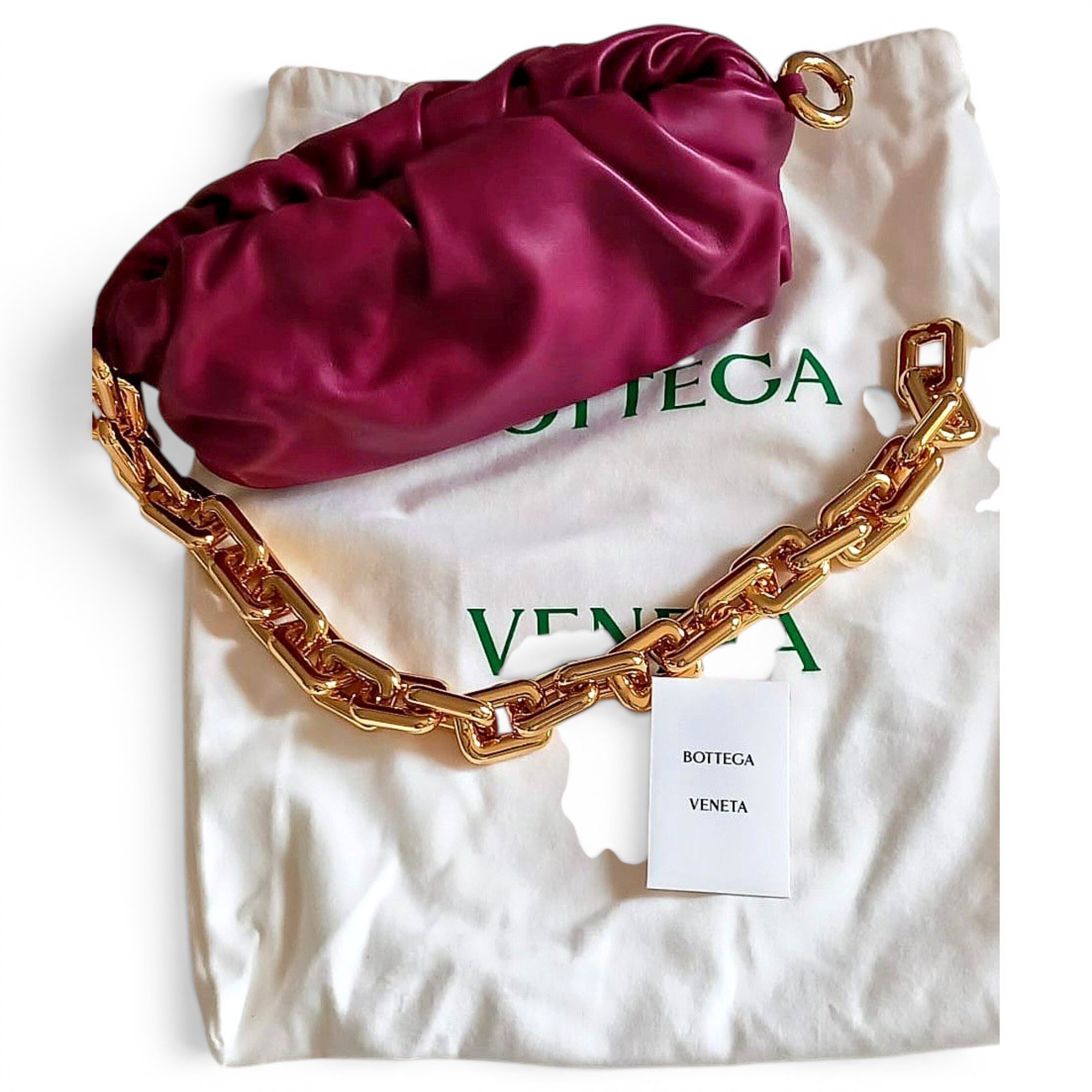Chain Pouch leather handbag