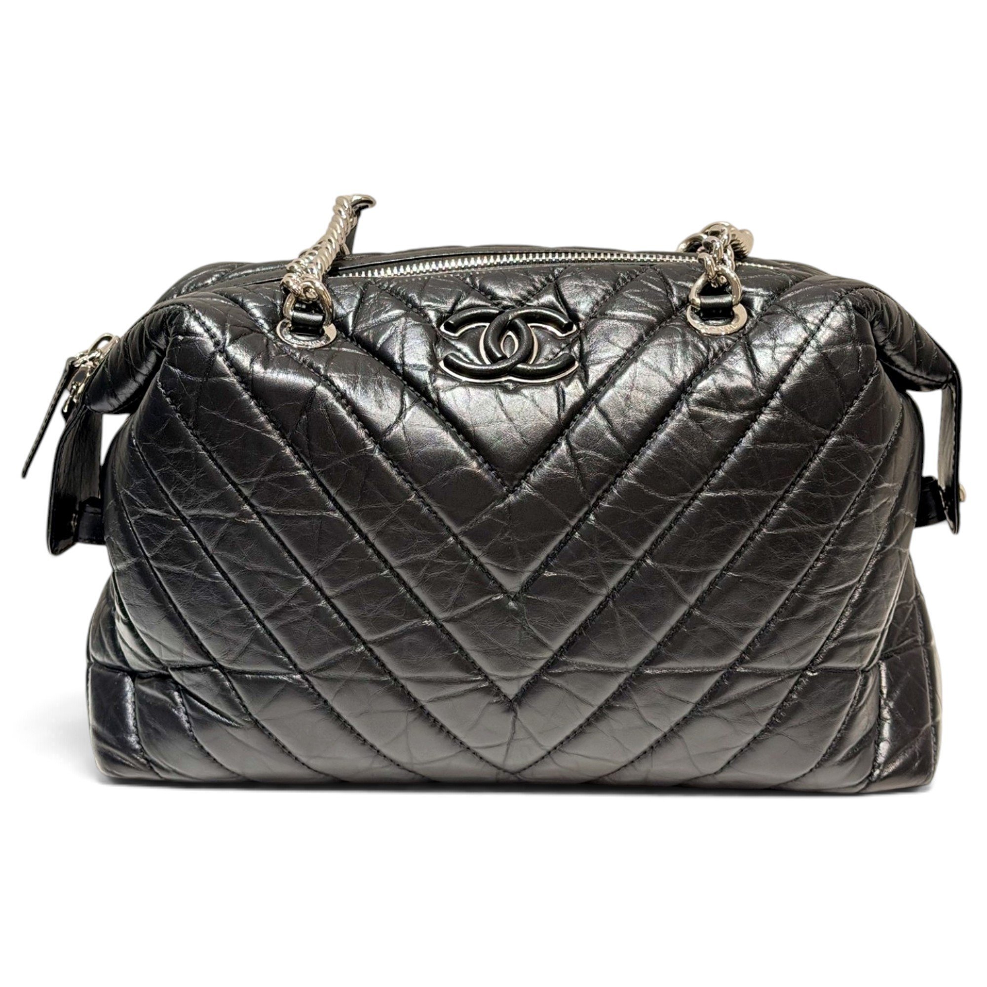 Bowling Bag leather handbag