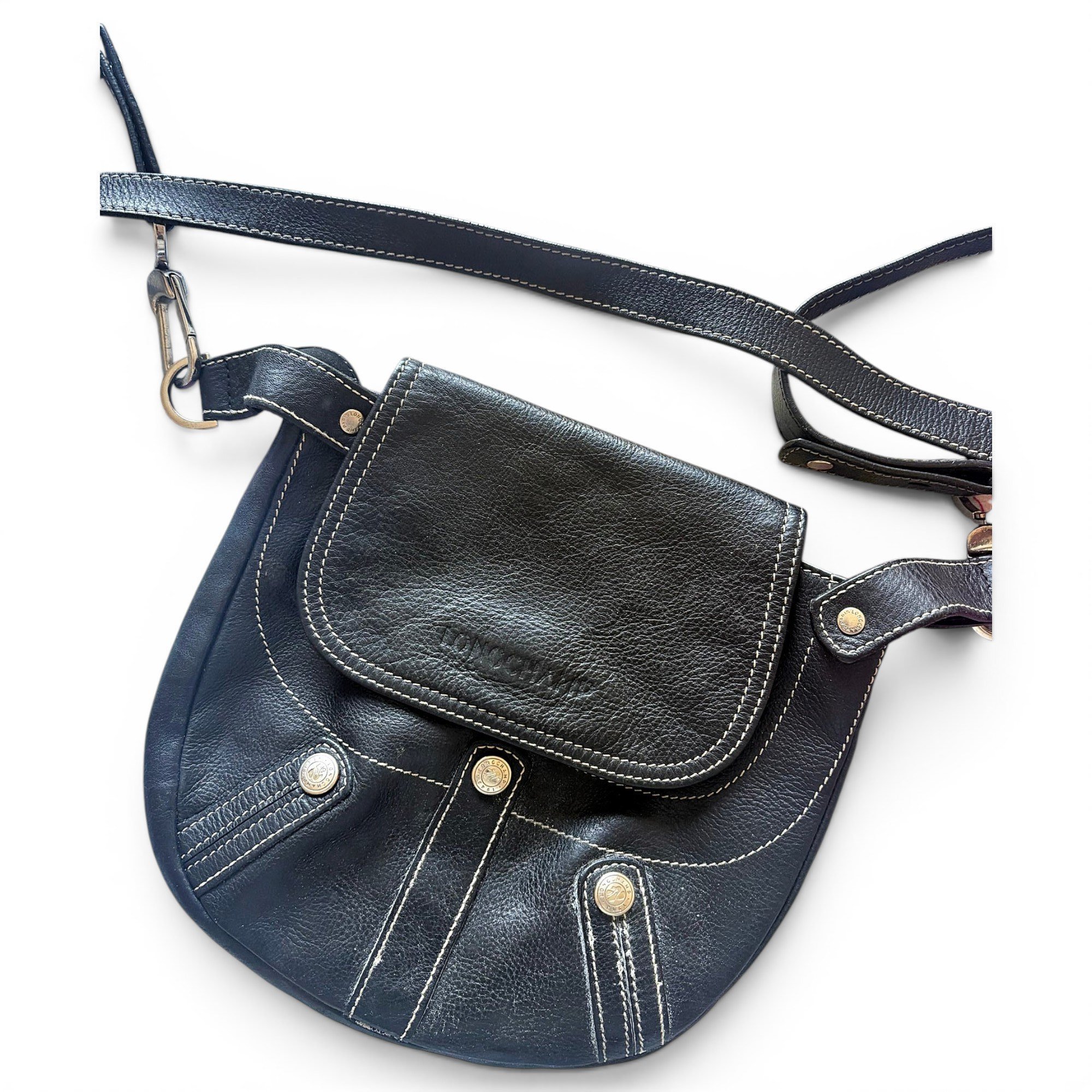 Patent leather clutch bag