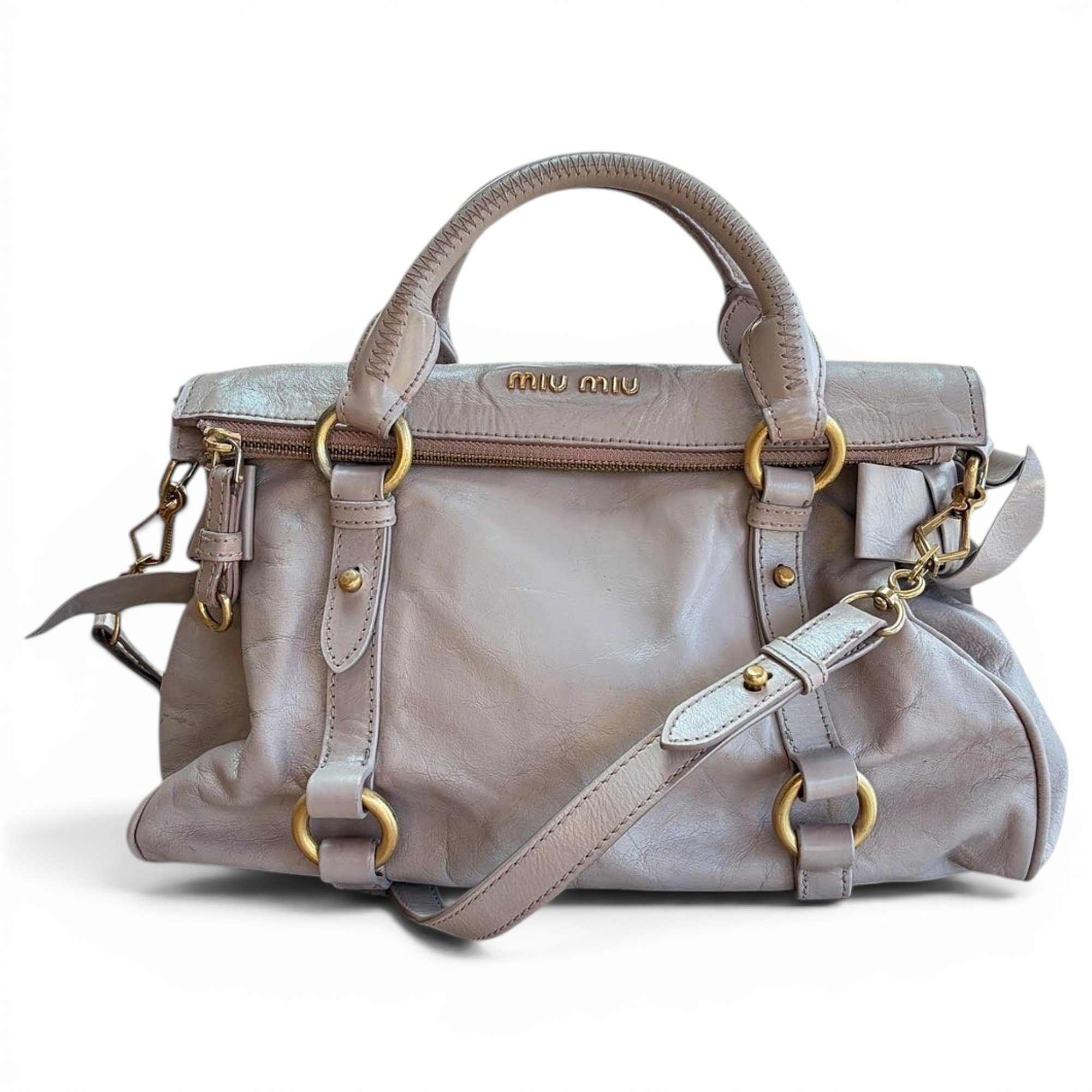 Miu Miu Bow bag leather handbag