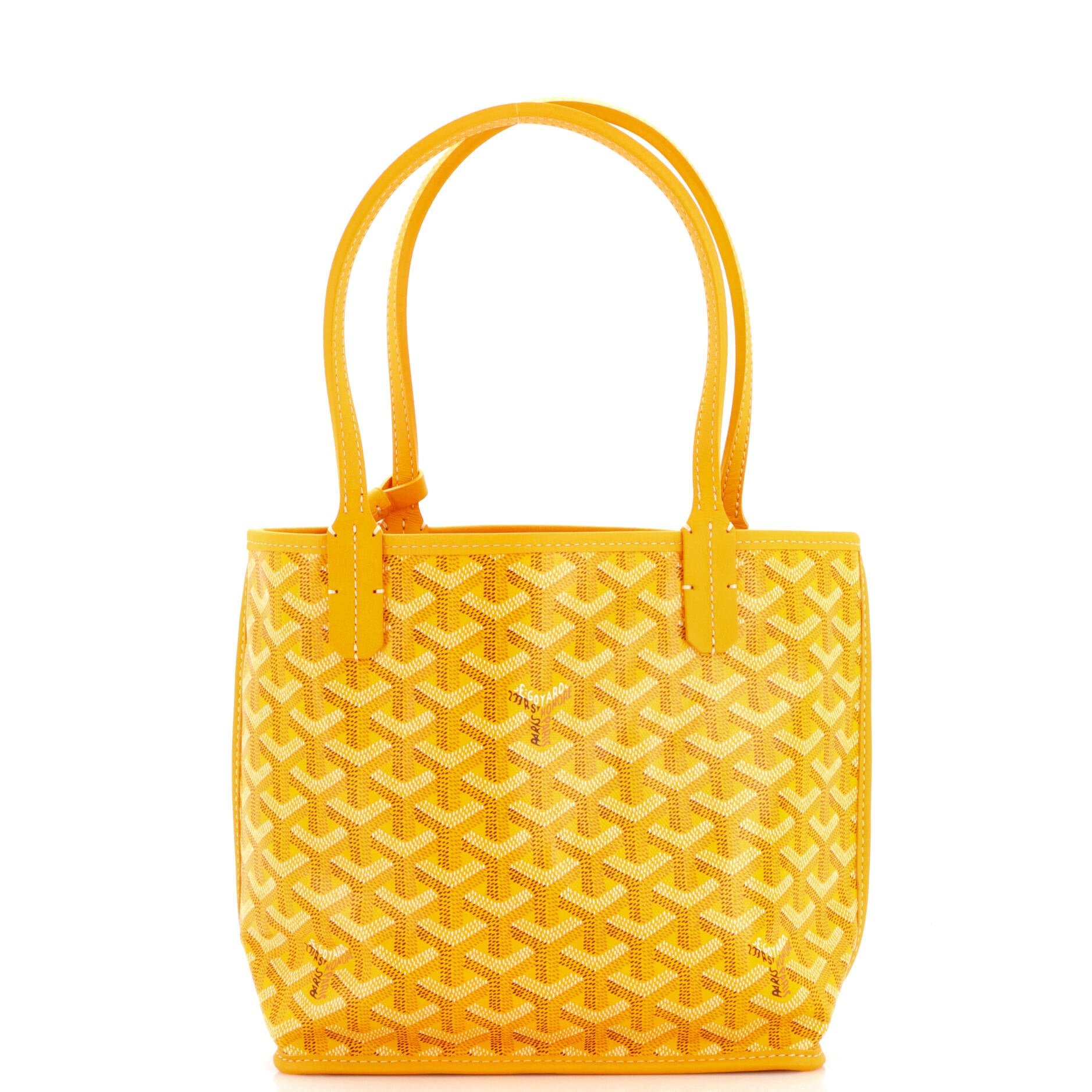 Anjou Reversible Tote Coated Canvas Mini
