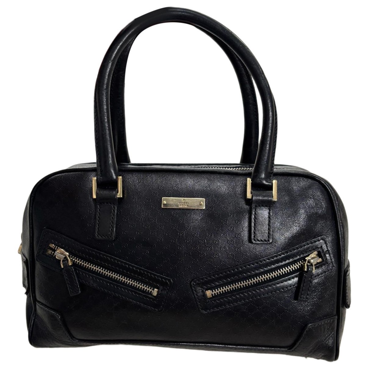 Leather bowling bag