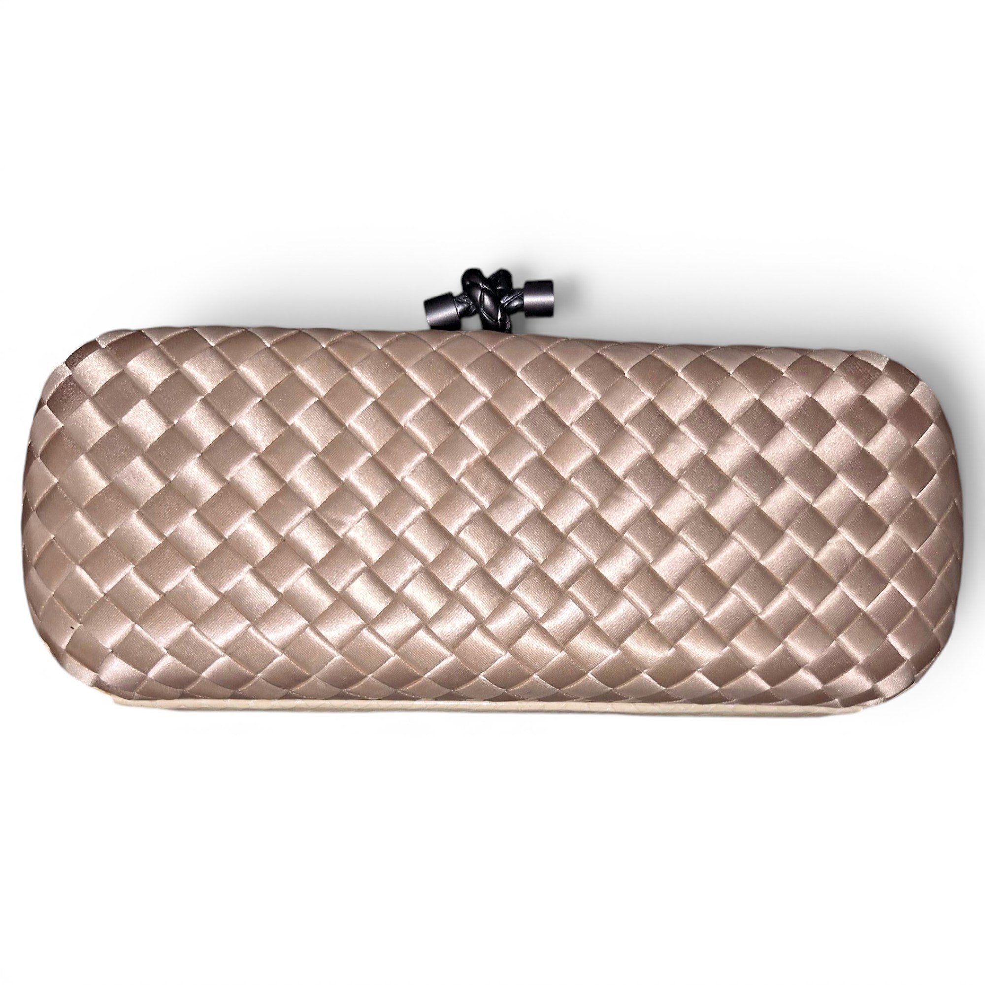 Pochette Knot silk clutch bag