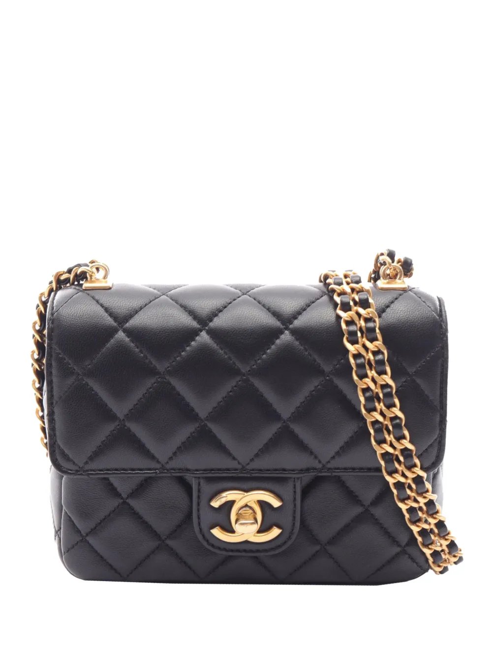 2021-2026 Mini Square Classic Lambskin Coco Charms Single Flap crossbody bag